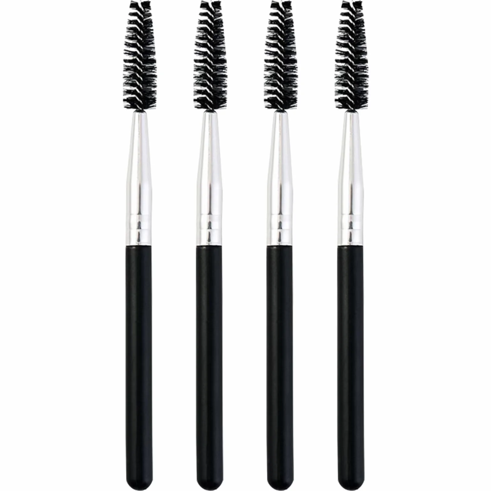 Lot de 4 brosses à cils peigne portable pour extension de cils et levage des sourcils réutilisable