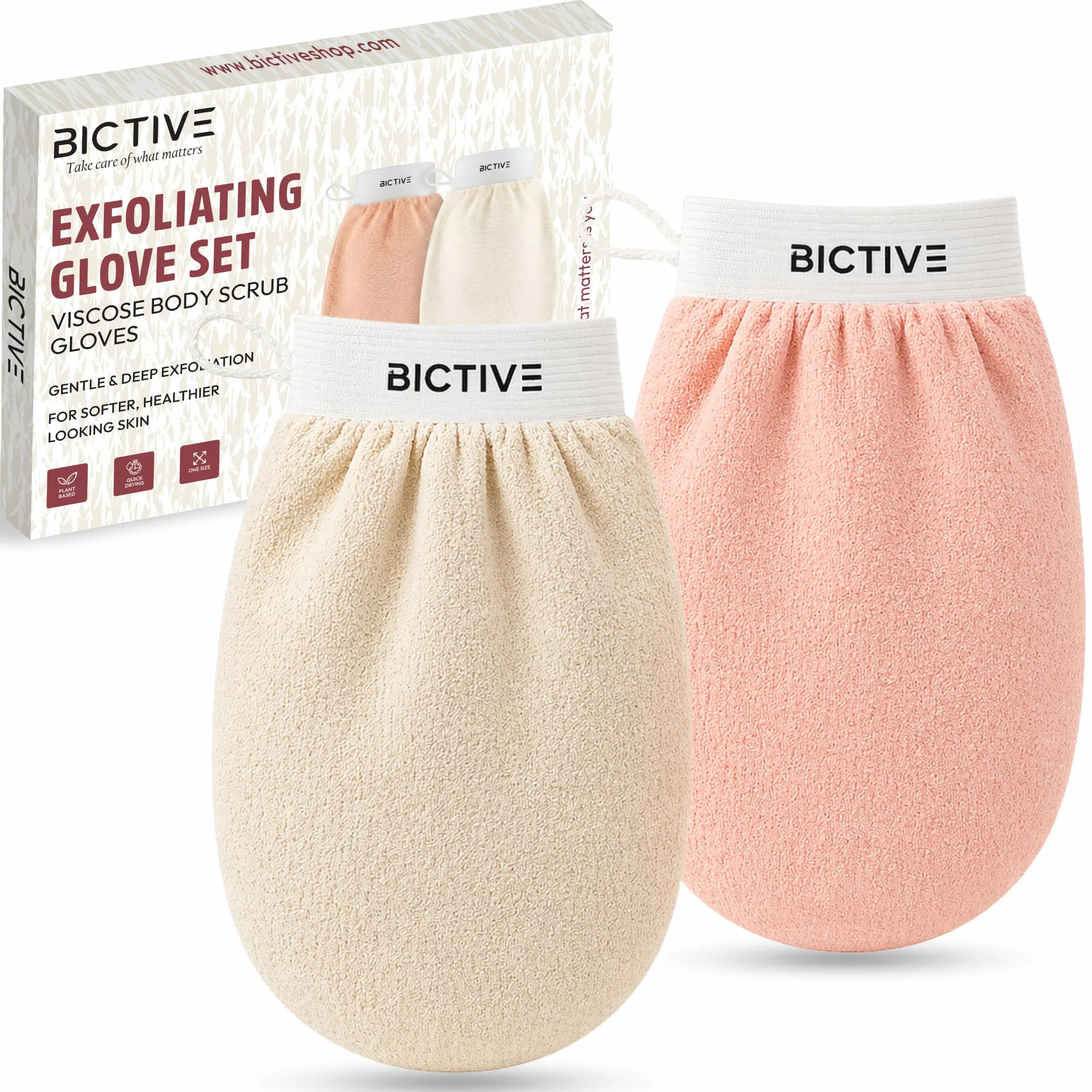 Gants Exfoliants Corps Kessa Fibres Végétales Gommage Douche Hammam 2 Unités