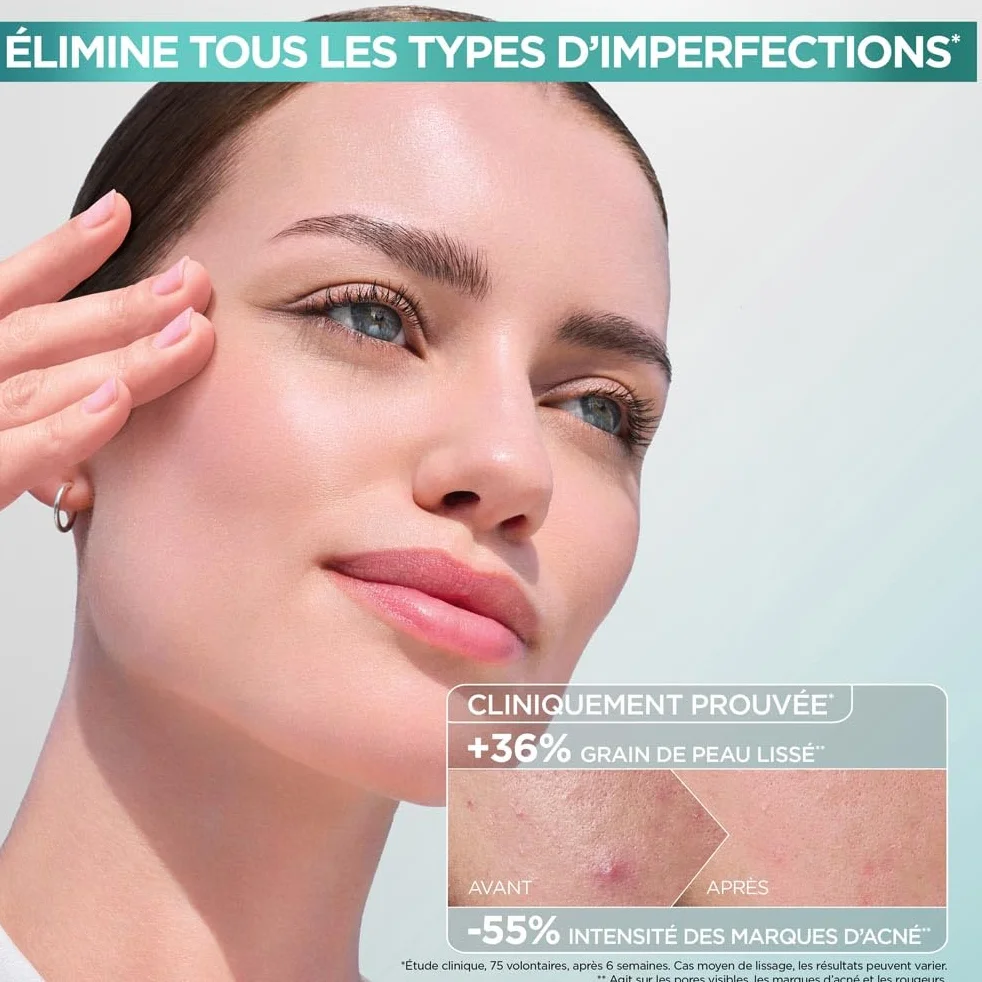 GARNIER Pure Active Soin Exfoliant Visage Niacinamide AHA Acide Salicylique 120 ml