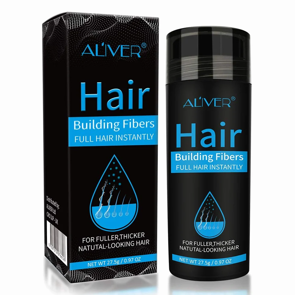Fibres Densificateur de Cheveux Hair Loss Concealer Poudre Spray Volume Noir