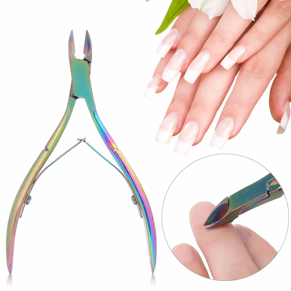 Pince à cuticules en acier inoxydable tondeuse outil de pédicure pour ongles et ongles de pied