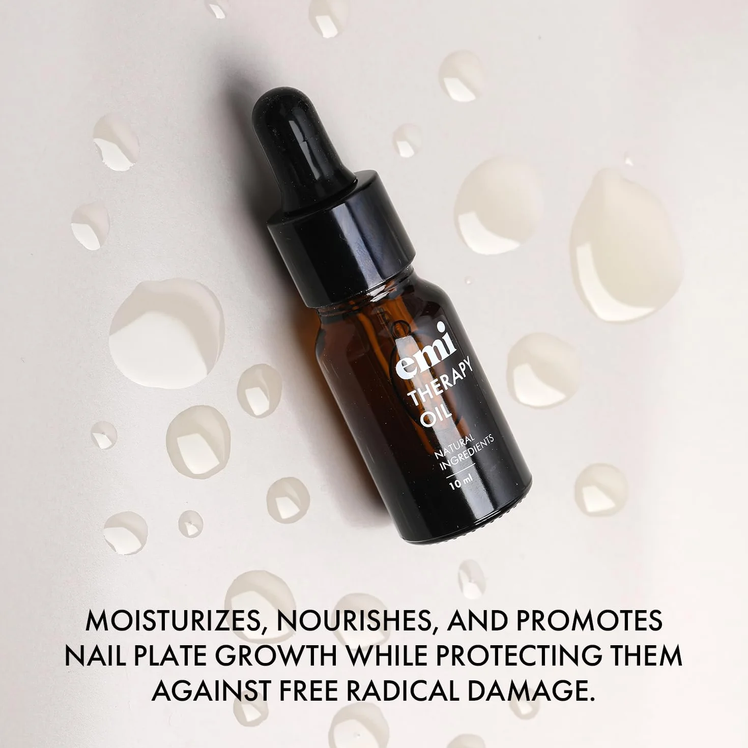 EMI Huile thérapeutique pour cuticules 95,35% huile d'amande naturelle 10 ml