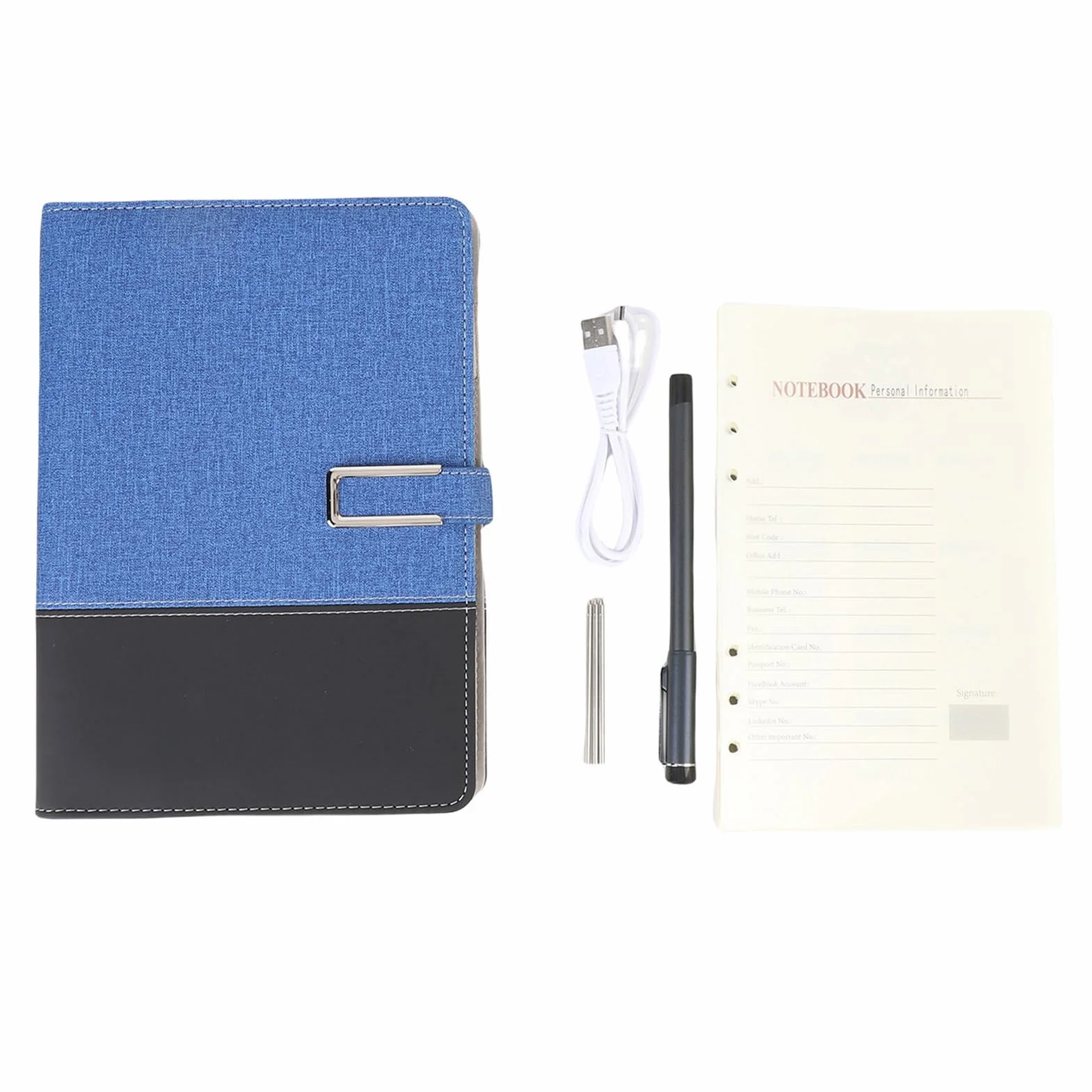 Smart Pen and Notebook Set Bluetooth 5.0 pour Tablettes Android (Bleu)