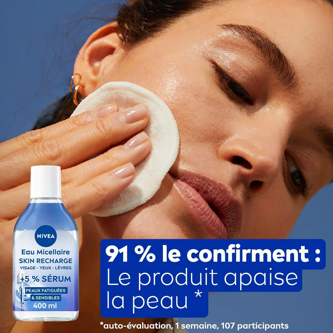 NIVEA Eau Micellaire Visage Waterproof Skin Recharge 400 ml