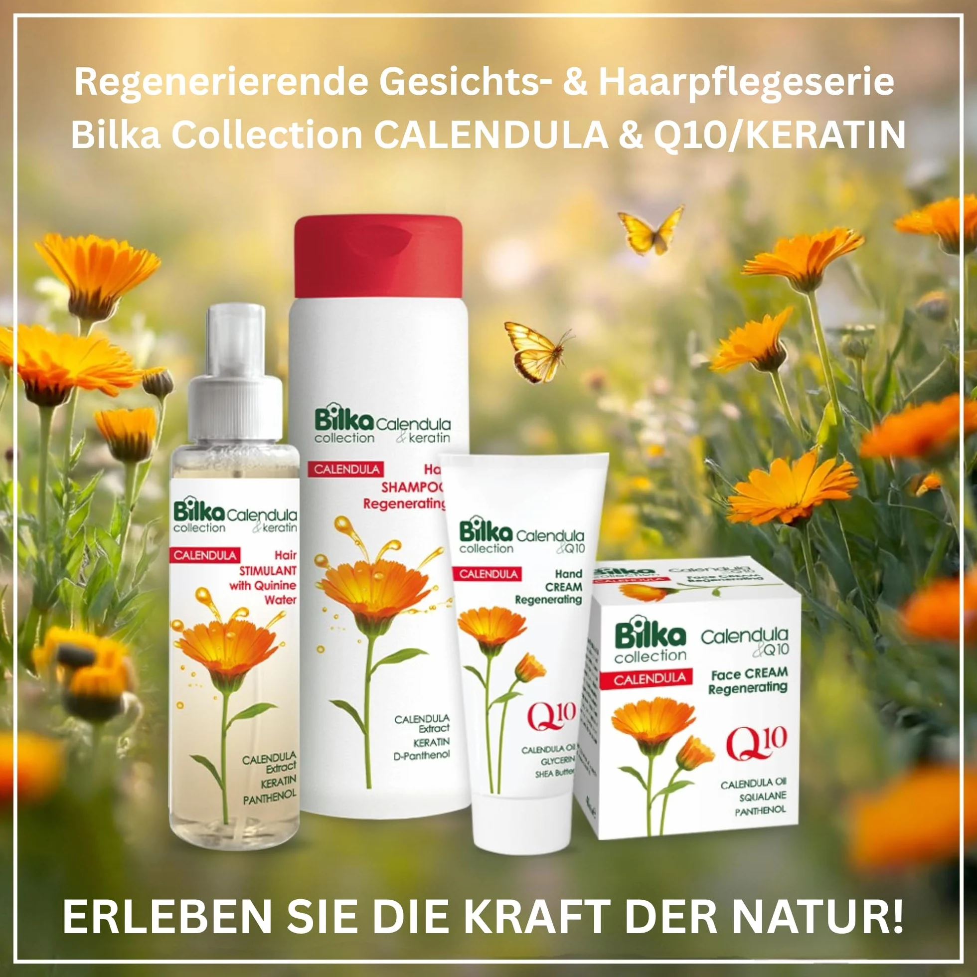 Stimulans de croissance des cheveux au calendula et à la kératine - Soin capillaire