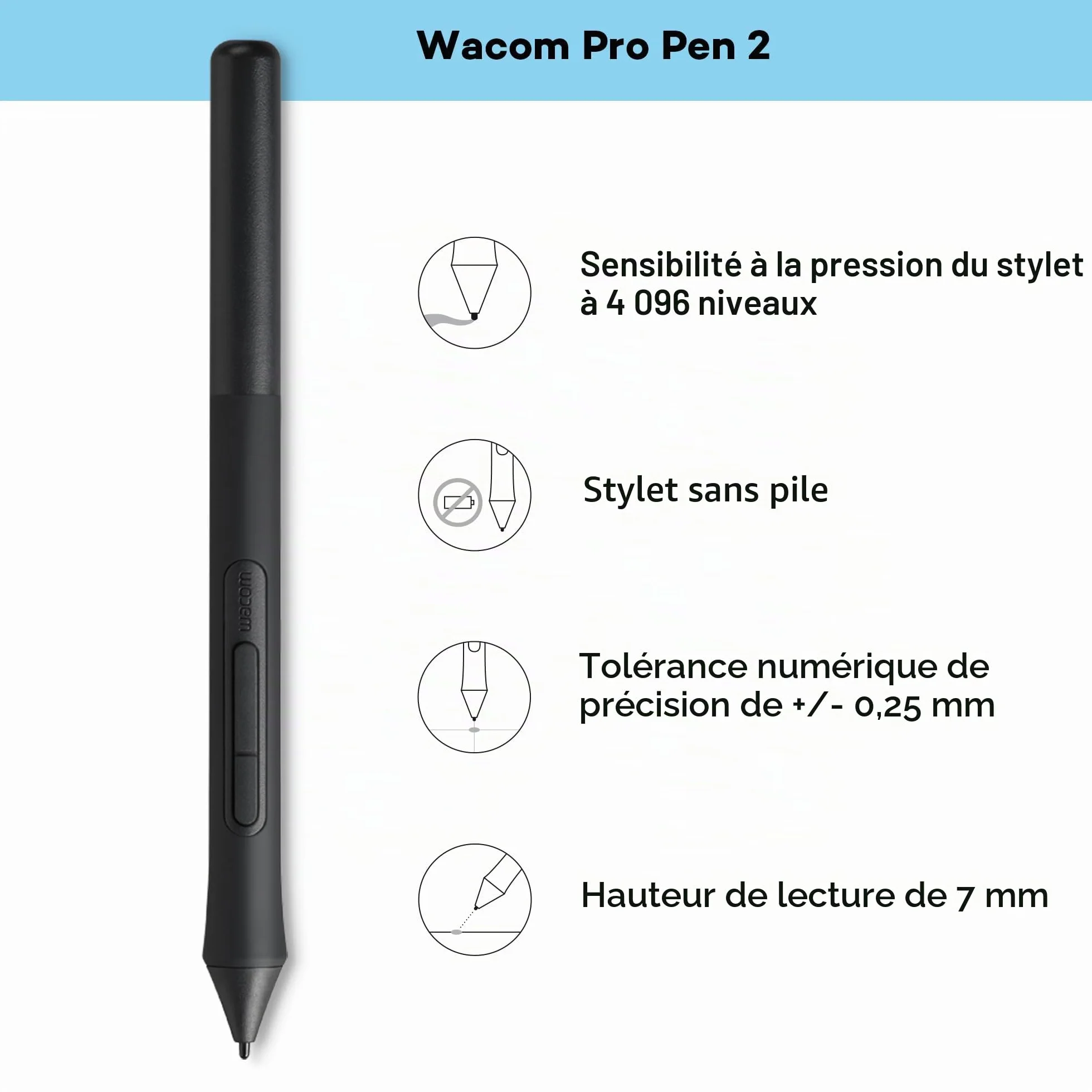 Wacom Intuos Medium Tablette Graphique Stylo Pression Noir Dessin Peinture Retouche Photo