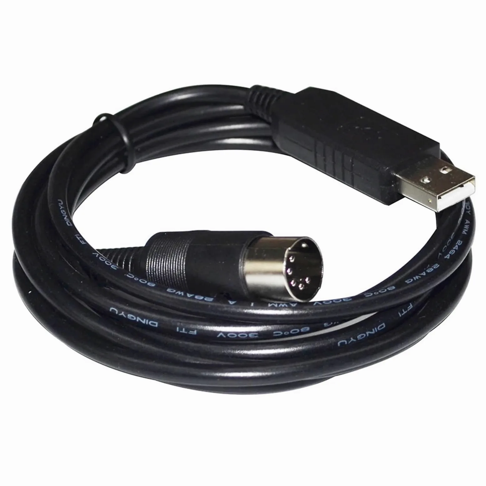 Adaptateur USB vers DIN 5PIN MÂLE RS232 CÂBLE DE Communication SÉRIE(1.8m)