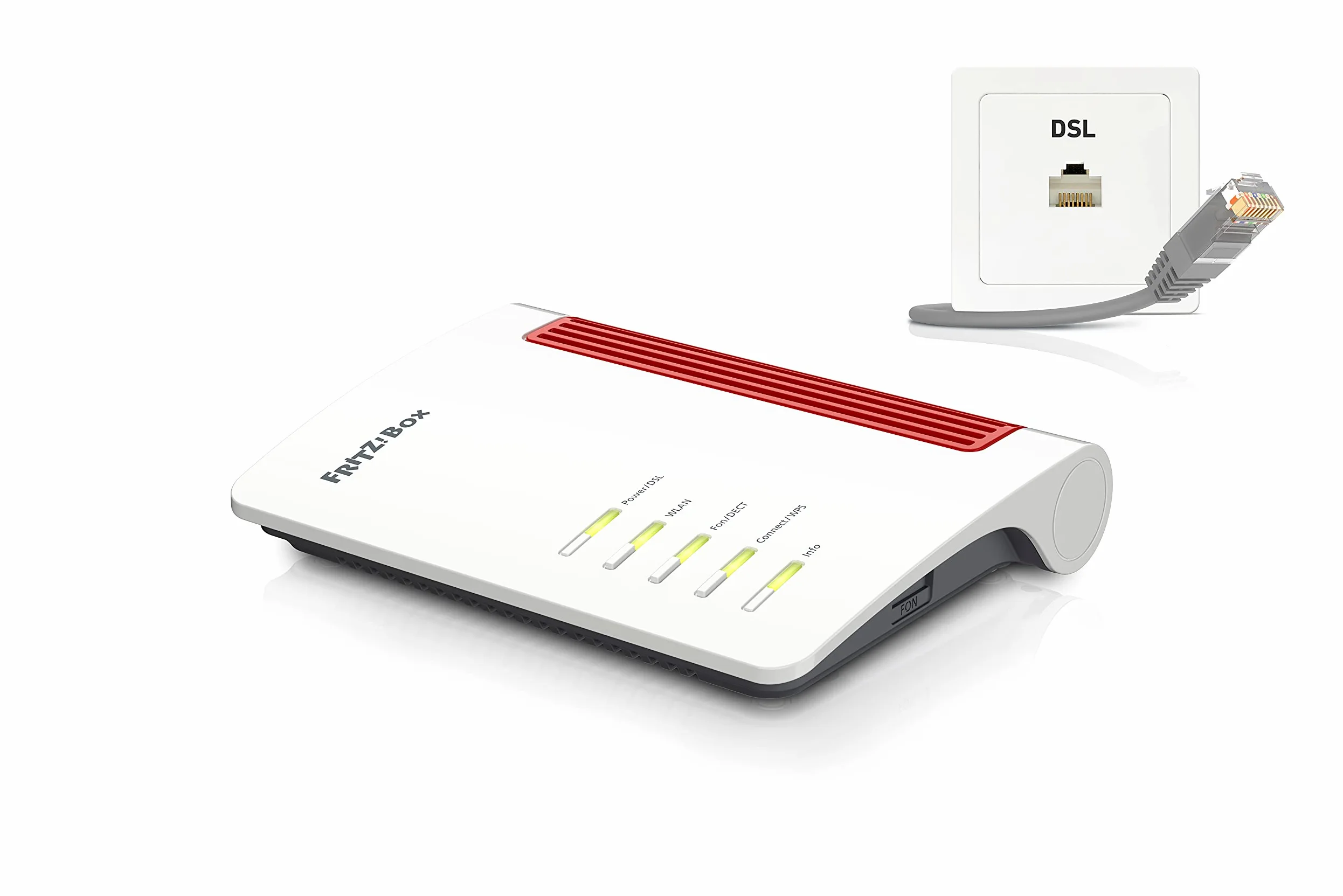 Avm Fritz! Box 7530 Wlan Ac+n Router (dsl/vdsl, 866 Mbit/s (5ghz) & 400 Mbit/s (2,4 Ghz), Bis Zu 300 Mbit/s Mit VdsL-Supervectoring 35b, Wlan Mesh, D