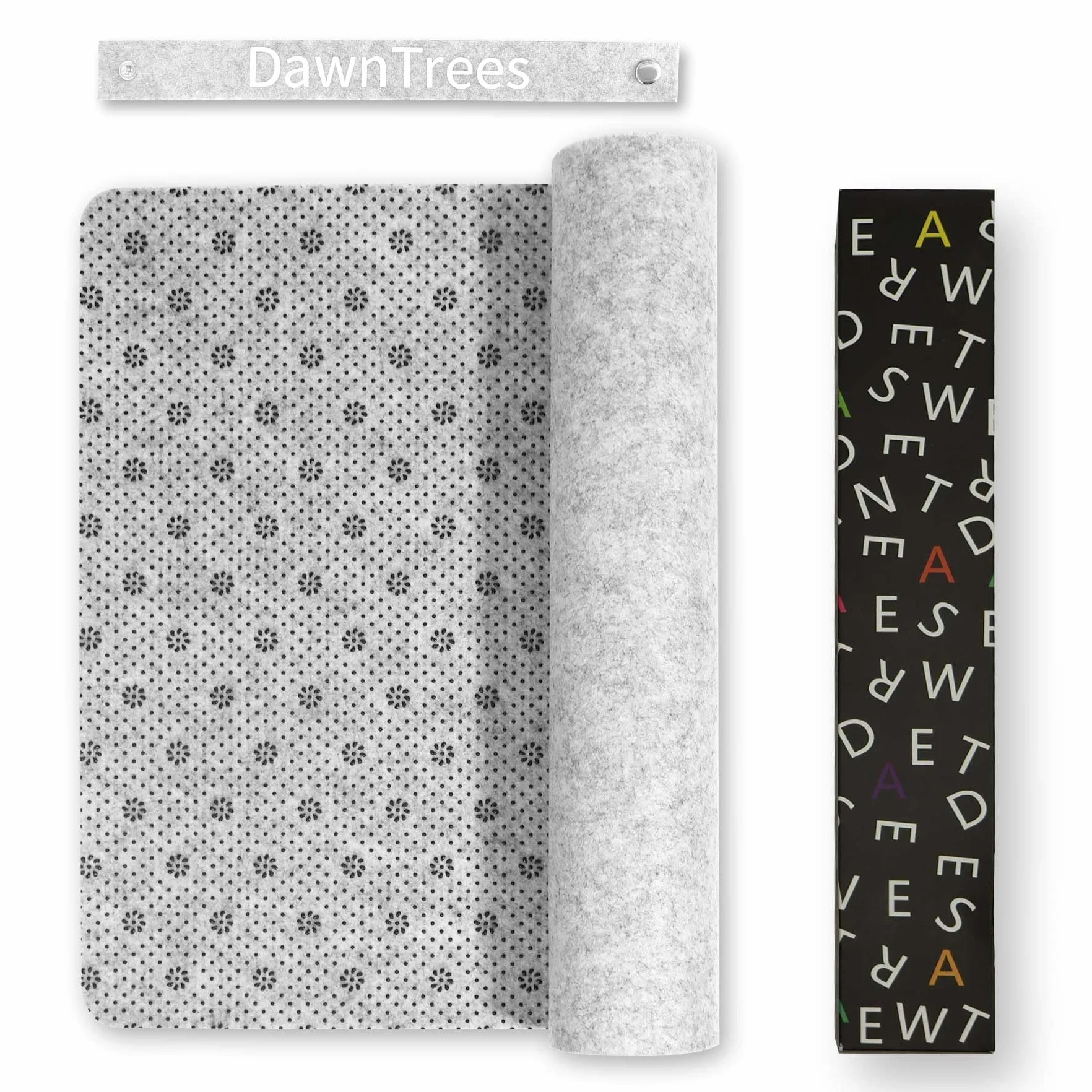 DAWNTREES Tapis de Bureau en Feutre,120x60cm Grand Tapis de Souris