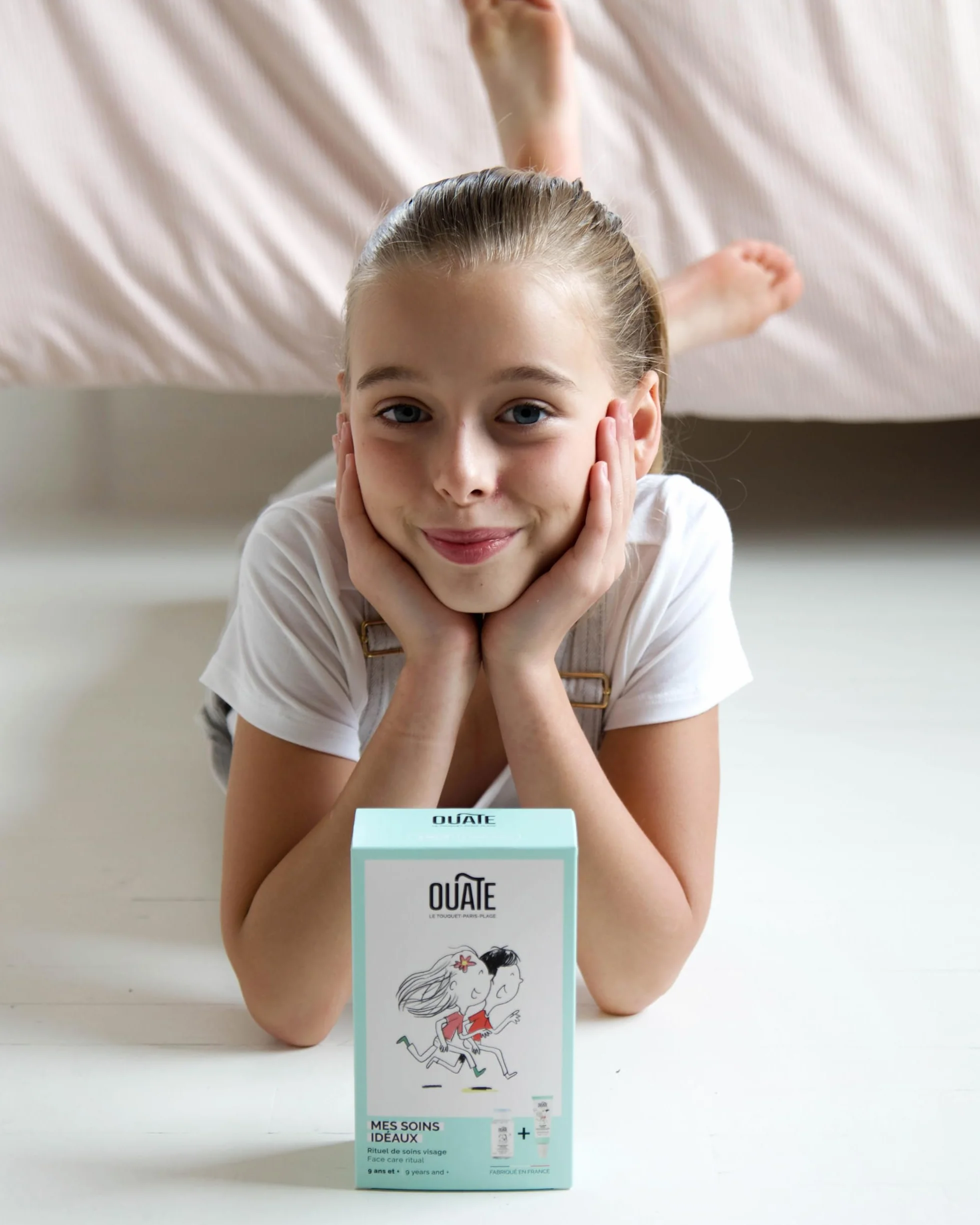 OUATE Coffret Découverte Soin Visage 9-11 Ans 50 ml + 150 ml Vegan Made in France