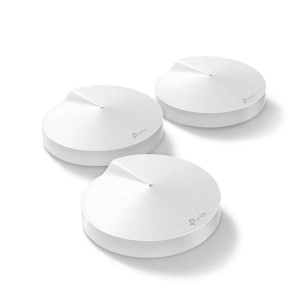 TP-Link Deco M5 Whole Home Mesh Wi-FI System, Up to 5500 sq ft Coverage, Compatible with Amazon Echo/Alexa, Antivirus Security Protection and Parental Controls, Pack of 3