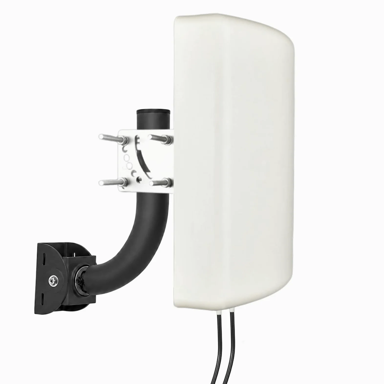 Antenne directionnelle 4G 5G 2 × 2 MIMO panneau antenne extérieure 10dBi gain élevé 700-3800MHz large bande LTE antenne SMA mâle double câble RG58 avec adaptateurs RP-SMA IP66 étanche pour