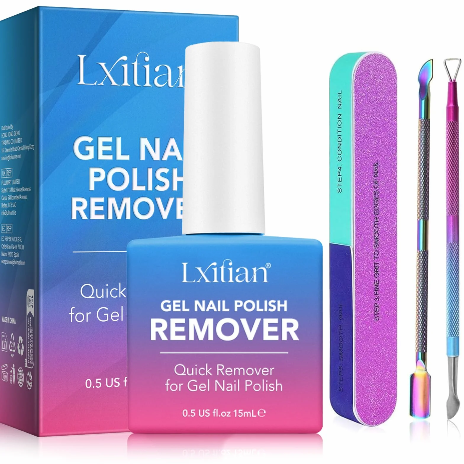 Dissolvant Vernis Semi Permanent, Remover à Ongles, Facile Sans Abîmer les Ongles