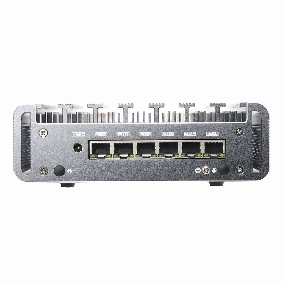 Firewall Hardware, PFSense, Mikrotik, OPNsense, VPN, Network Security Appliance, Router PC, I3 8130U, RS36, 6 x I211 Gigabit Nics, 4 x USB3.0, COM, HDMI, Fanless, 0 RAM, 0 Storage, Barebone No System