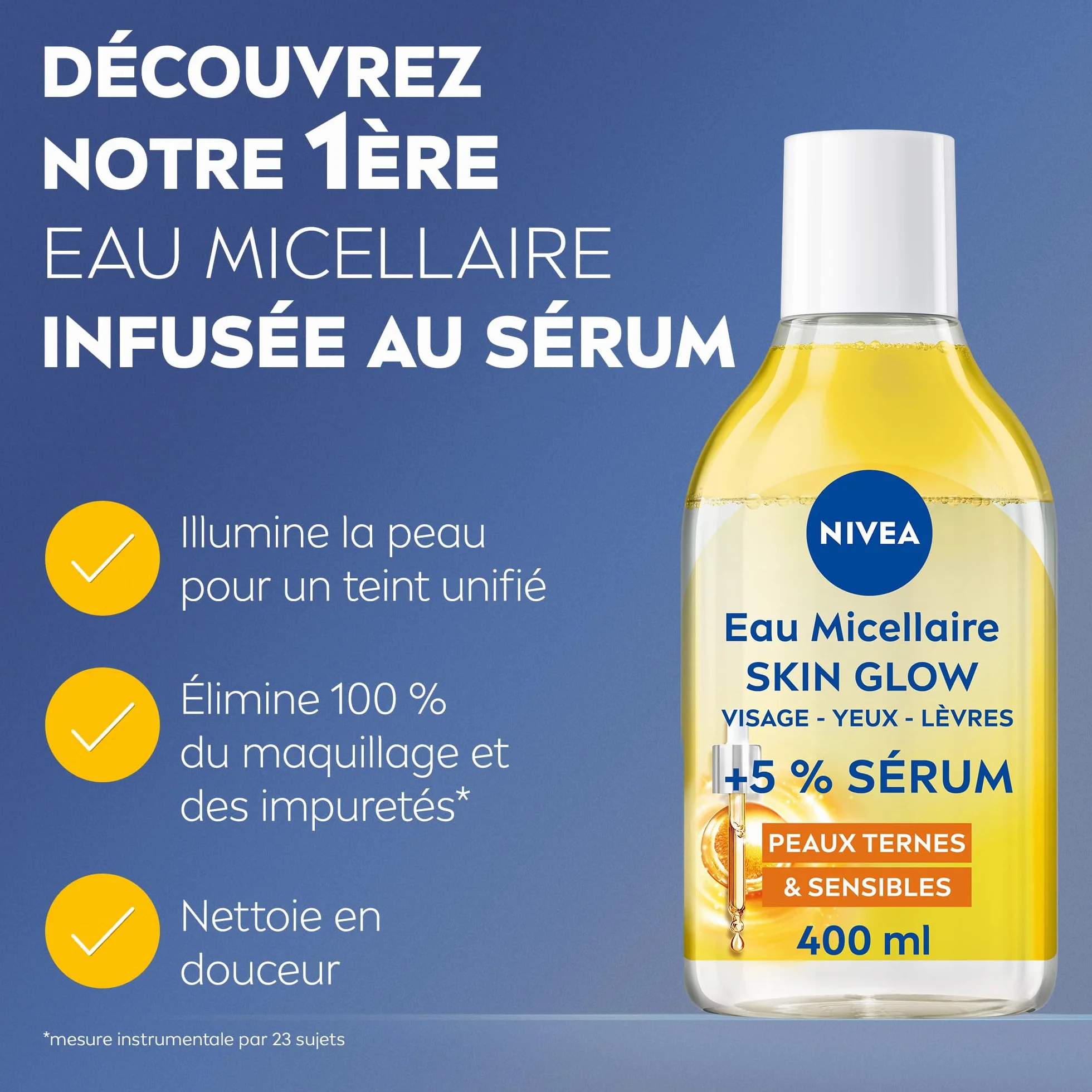 NIVEA Eau Micellaire Visage Waterproof Skin Radiance 400 ml