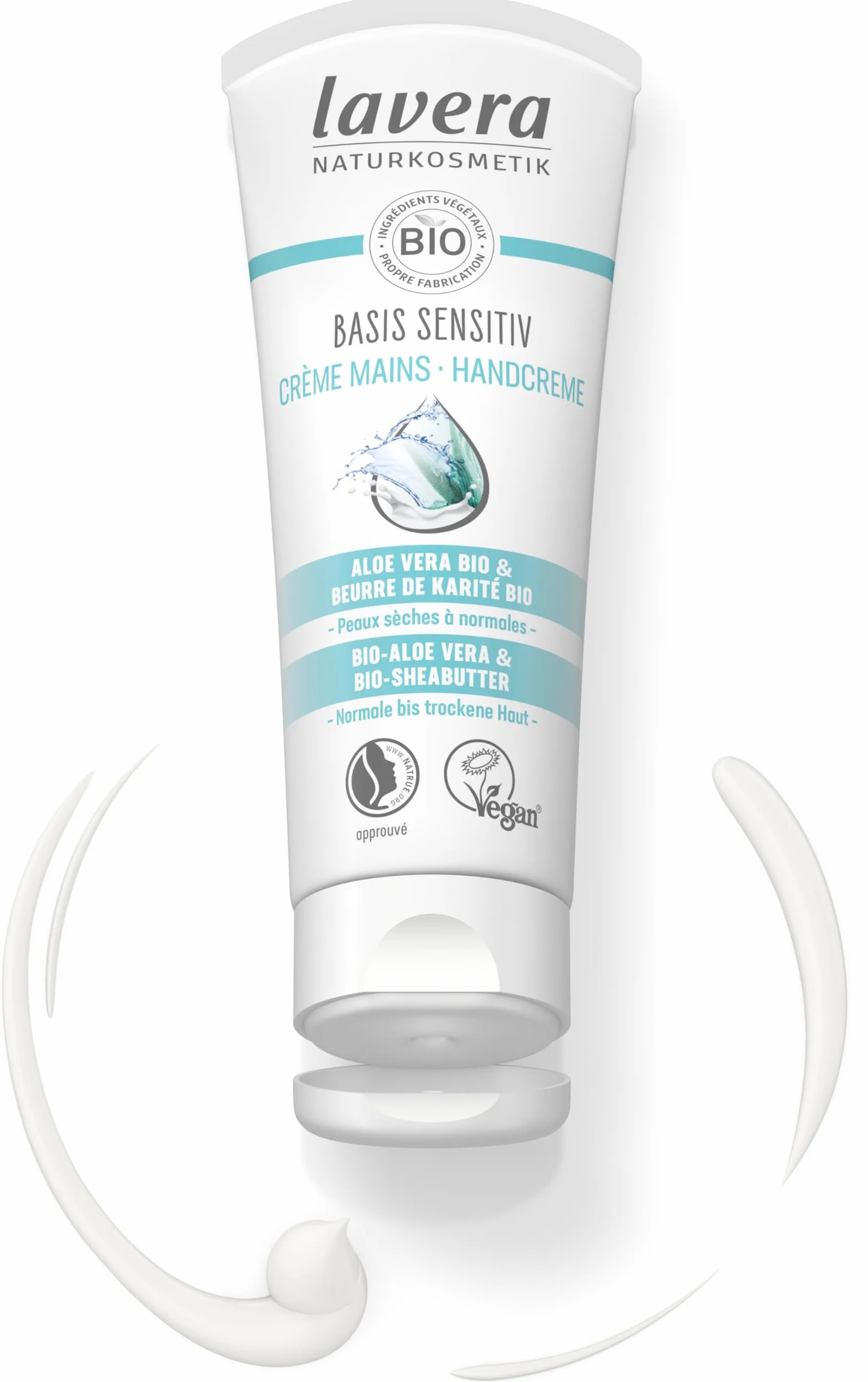 Lavera Naturkosmetik Crème Mains Réparatrice ALOE VERA BIO Beurre de Karité BIO 75ml