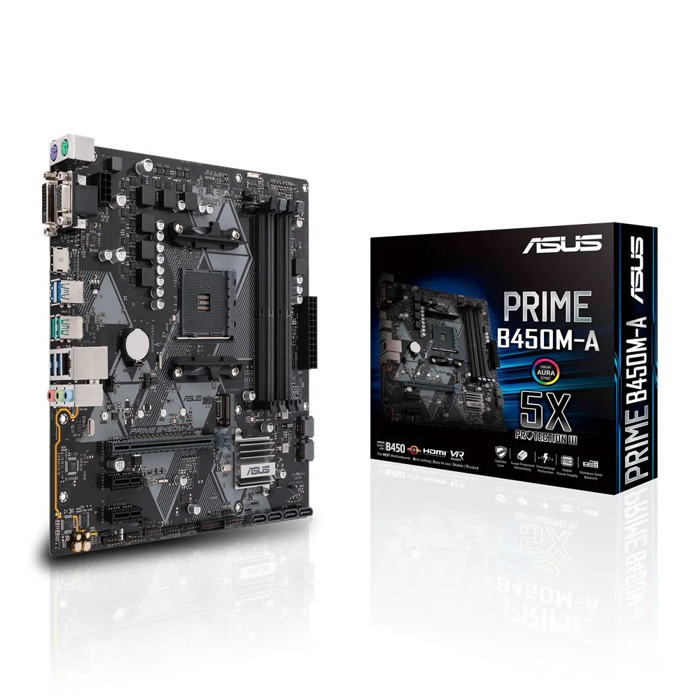 Asus Prime B450M-A Carte mère AMD Socket AM4