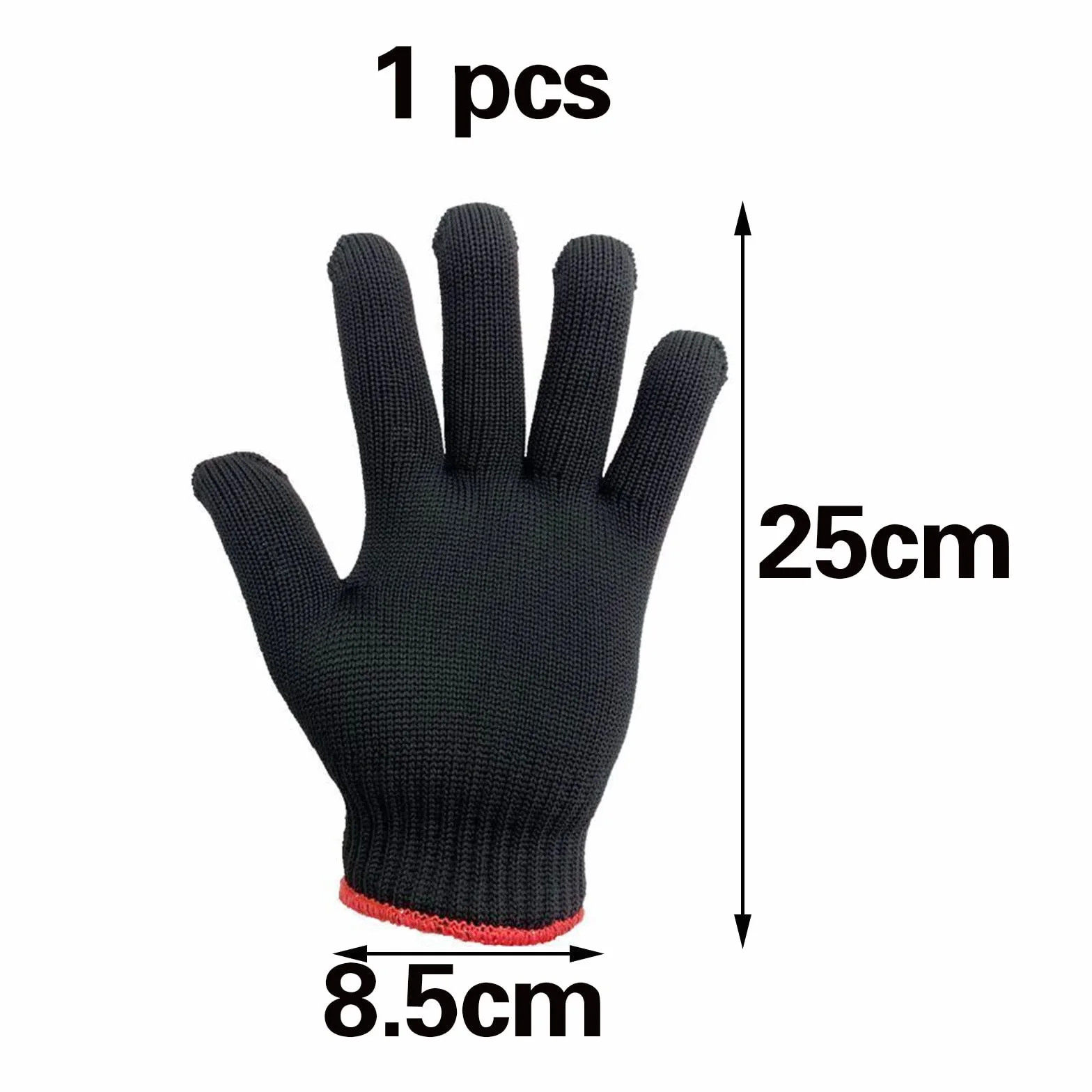 Gant de Protection Contre La Chaleur Professionnel Anti-Chaleur Coiffure Cheveux 1 Pièce Noir