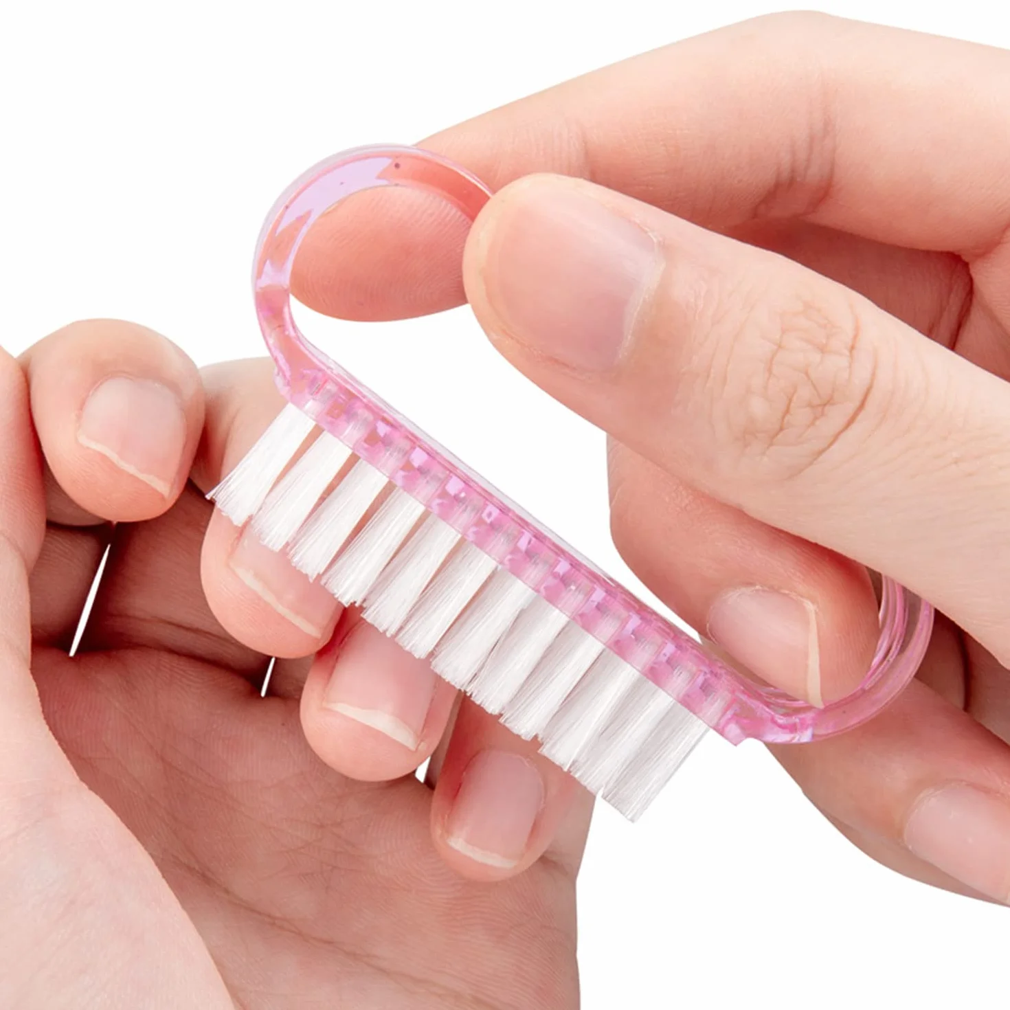 Brosse Ongles à Manche 4 Pièces Brosse de Nettoyage Plastique