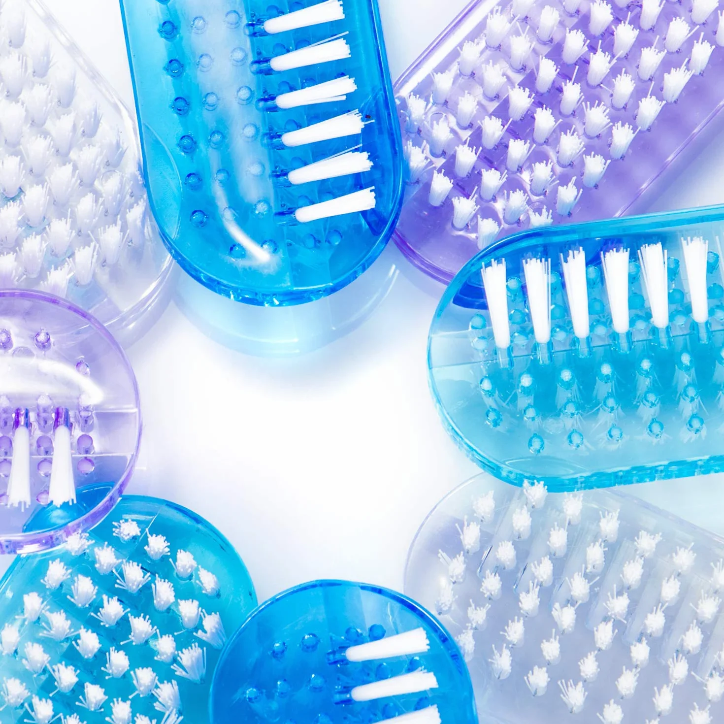 COM-FOUR® Brosse de Lavage des Mains 4 pièces - Brosses à Ongles Nettoyage Mains et Ongles