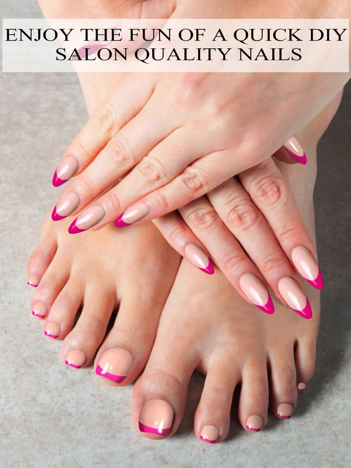 EBANKU Lot de 52 bandelettes de gel semi-durcies pour ongles avec lime et bâton (rouge rose)