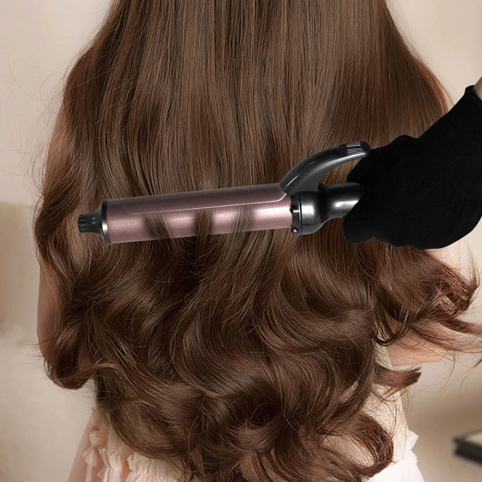Gant Résistant à la Chaleur 2 Paires pour Coiffure, Gants de Protection Anti Chaleur