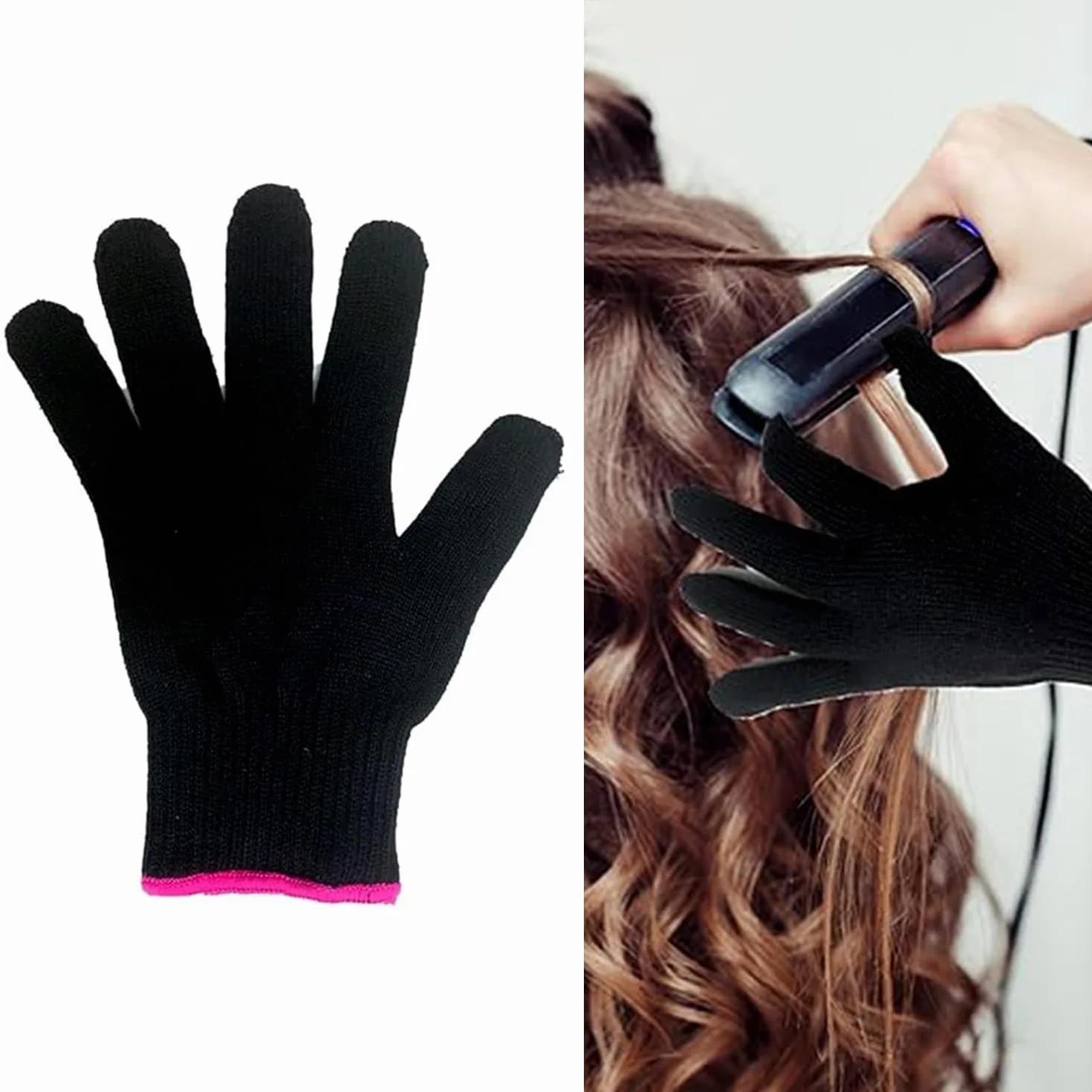Luxiremi Lot de 2 gants professionnels résistants à la chaleur pour coiffer les cheveux