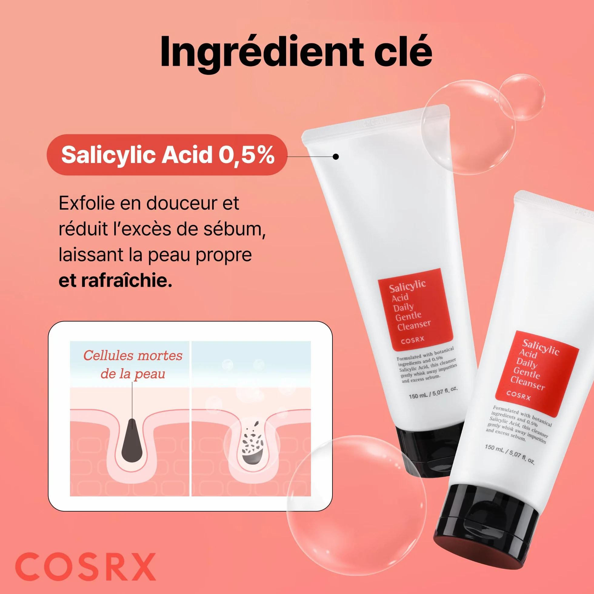 COSRX Salicylic Acid Daily Gentle Cleanser 150ml