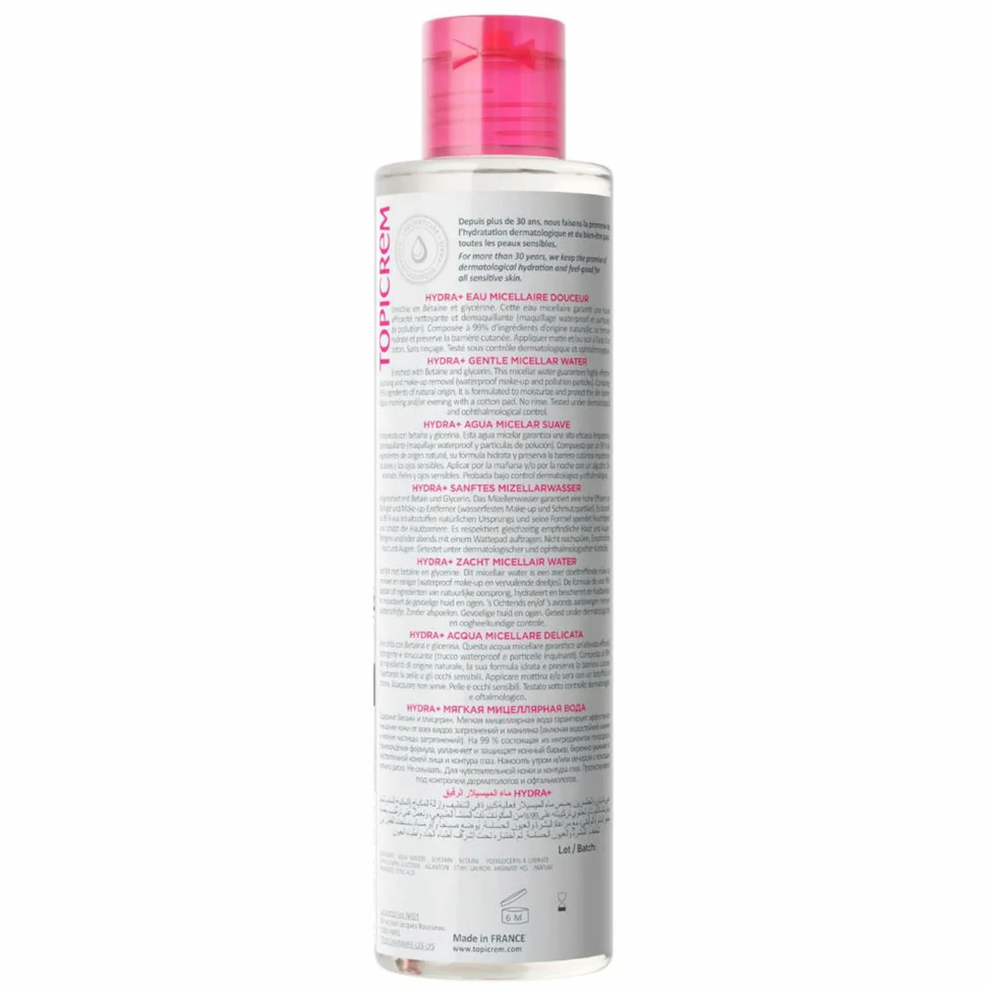 Topicrem Eau Micellaire Douceur Hydra+ 200 ml Peaux et yeux sensibles