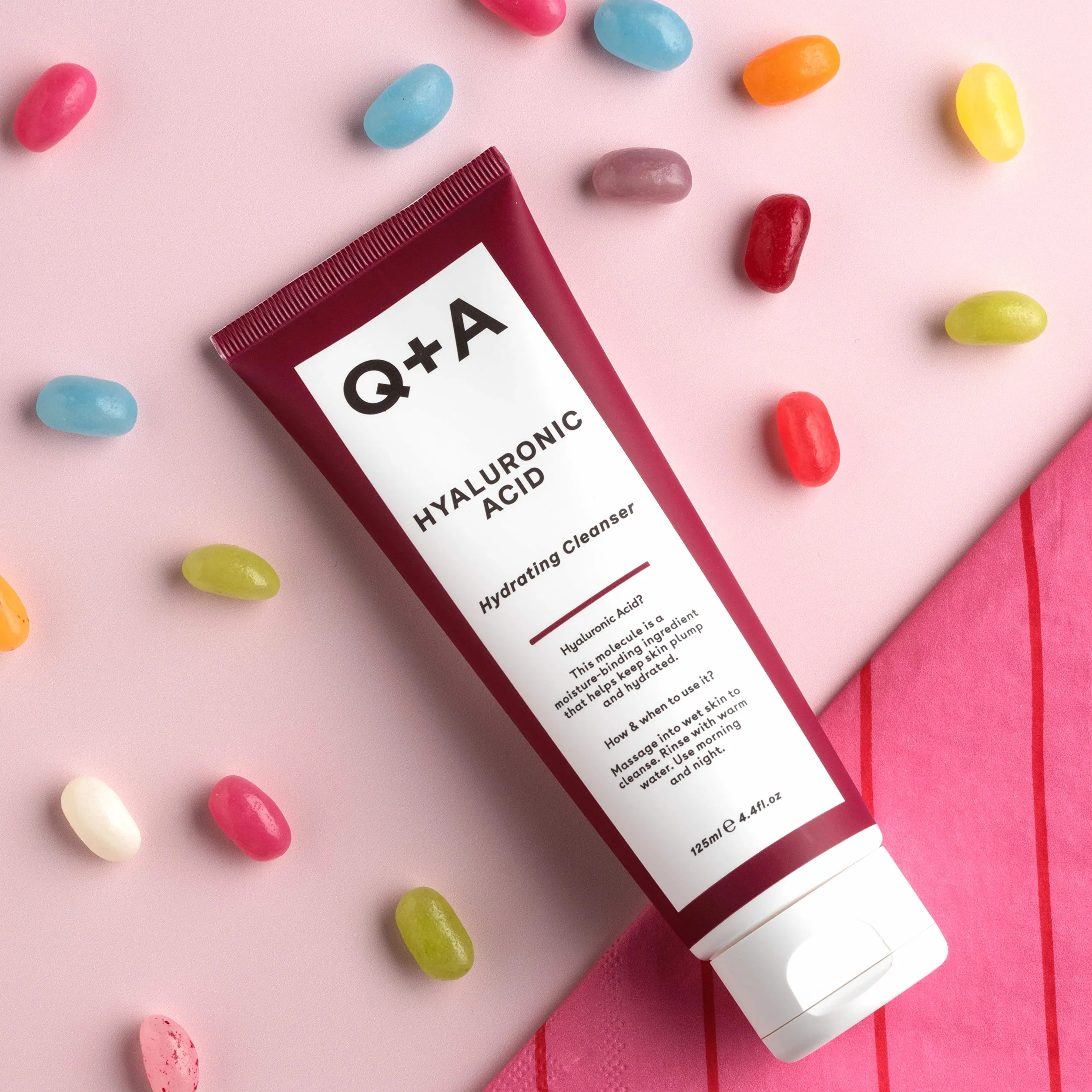 Q+A Gel Nettoyant Acide Hyaluronique Visage 125ml