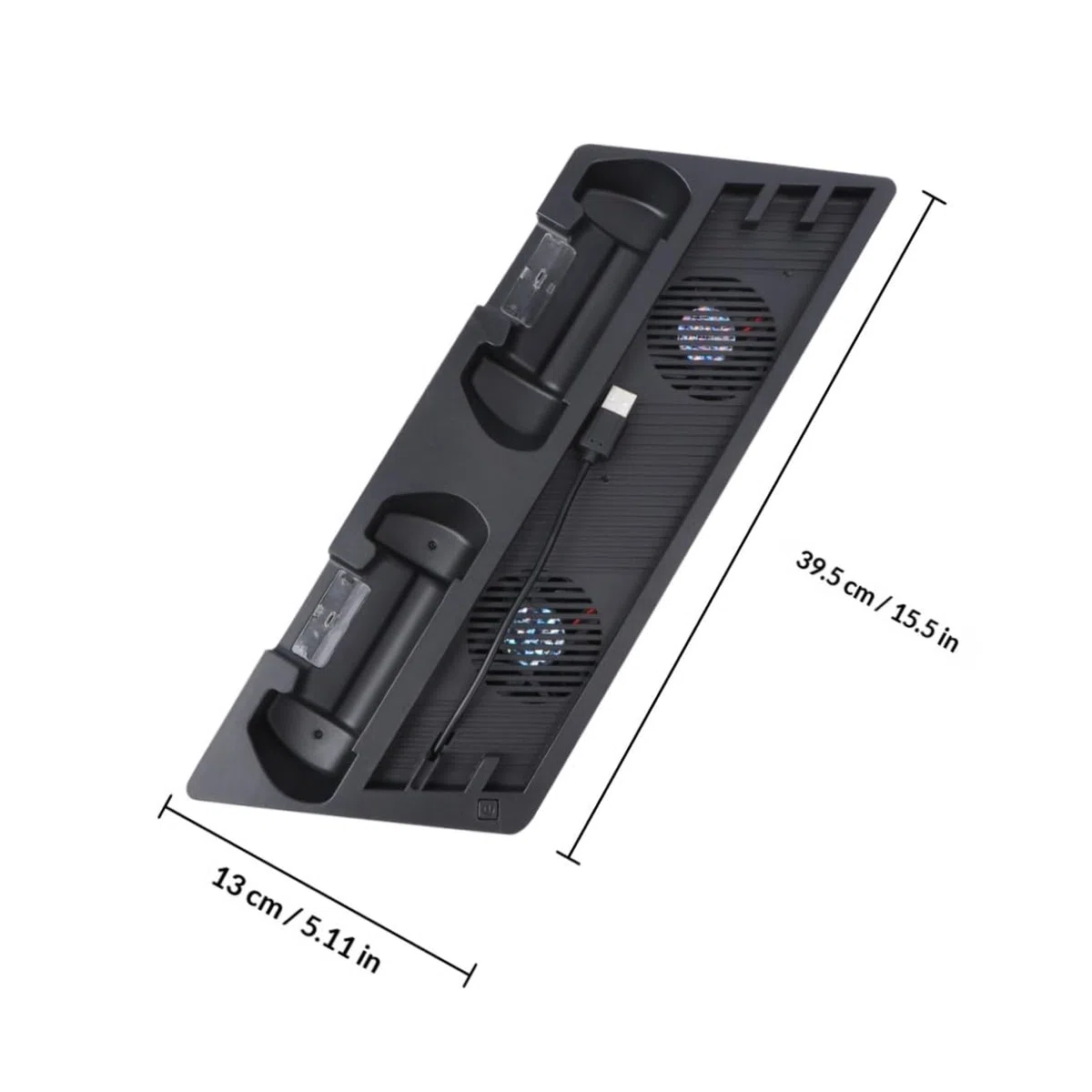 Support de Refroidissement pour Pro, Noir Abs, Ventilateurs Intégrés
