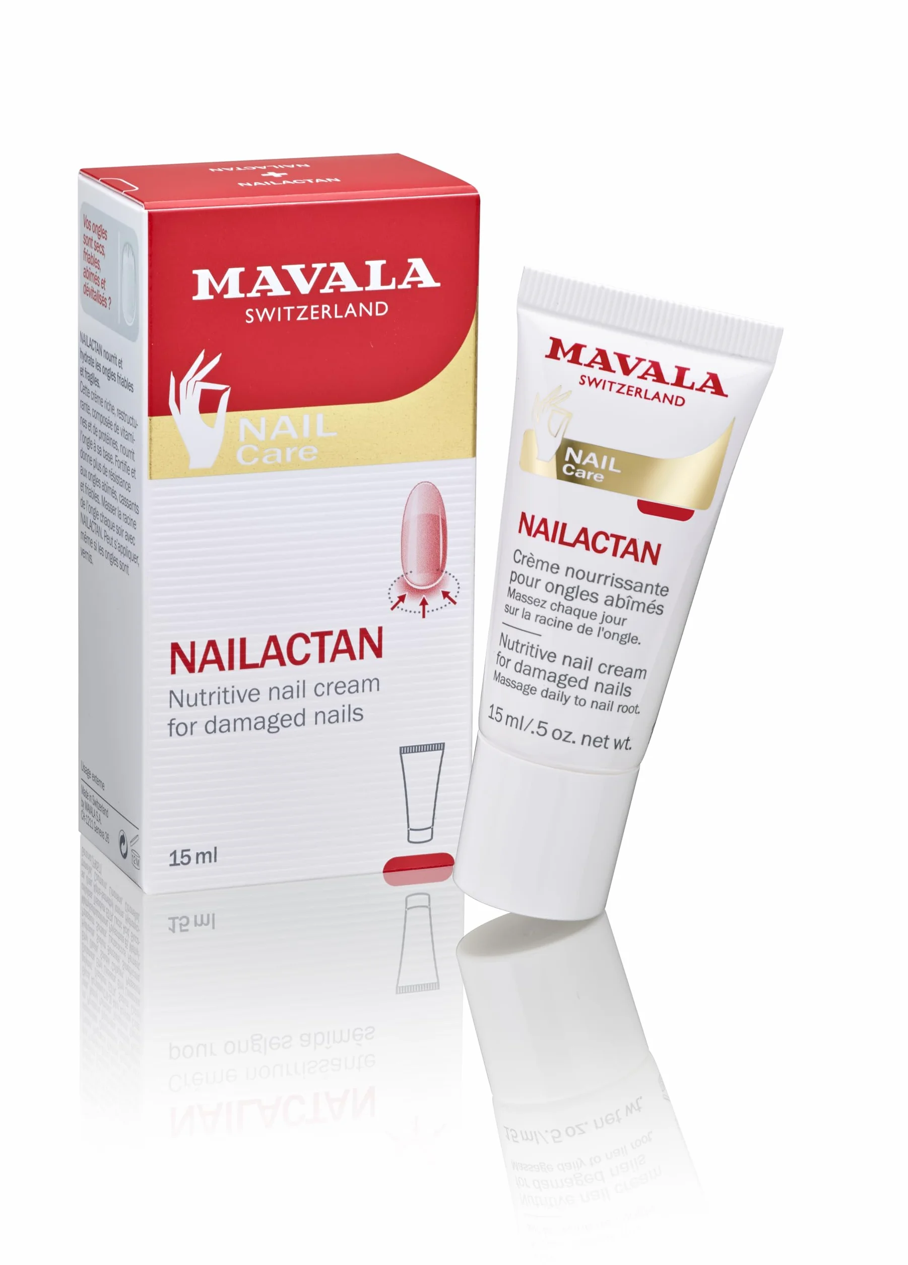 Mavala Crème Nourrissante Nailactan pour Ongles Abîmés Soin Réparateur 15ml