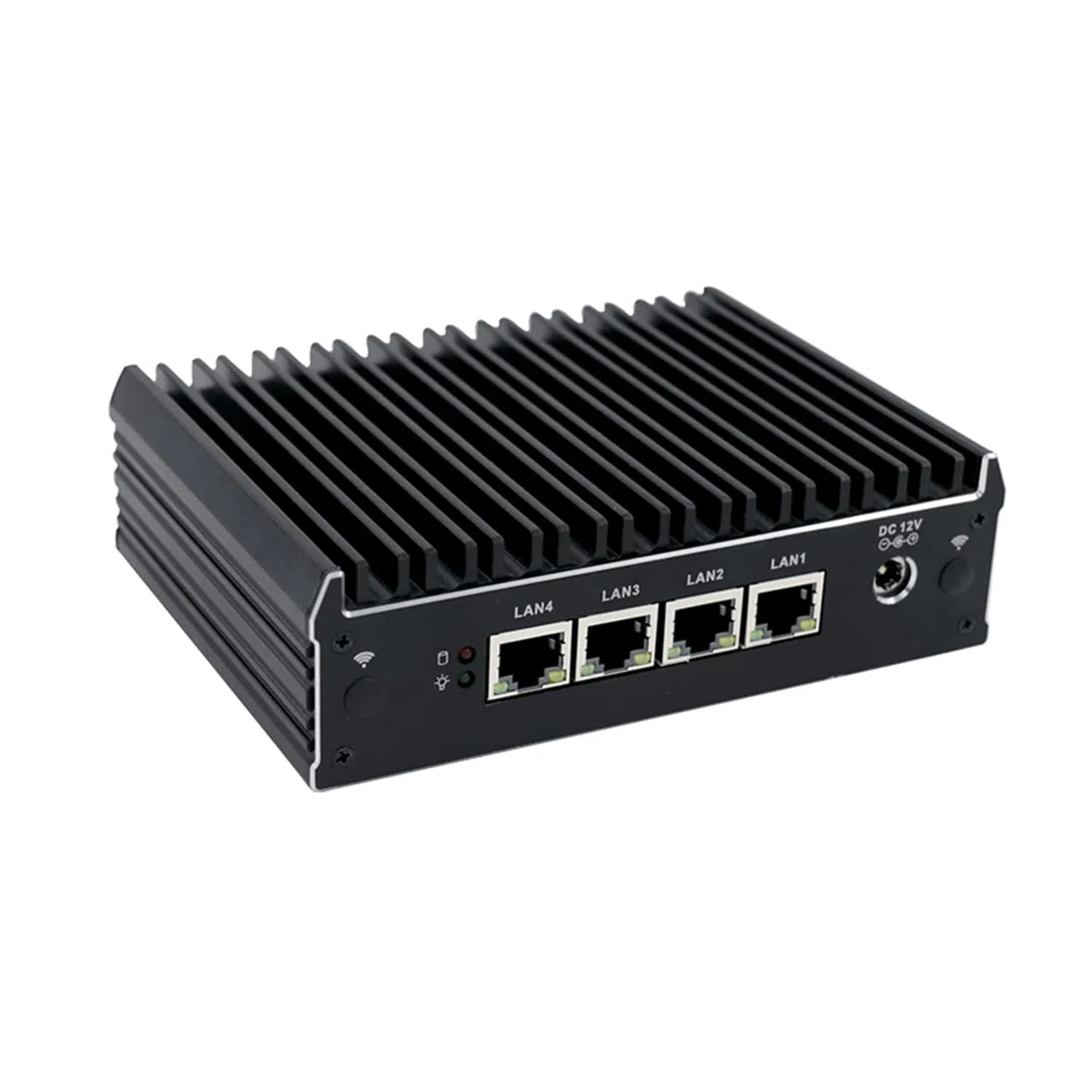 Din Rail Micro Firewall Appliance, Mini PC, PFSense, Untangle, Sophos XG, Mikrotik, OPNsense, VPN, Router PC, Celeron J3160, RX18, COM, 4 x I210 I211, 2 x HDMI, 0 RAM, 0 Storage, Barebone No System