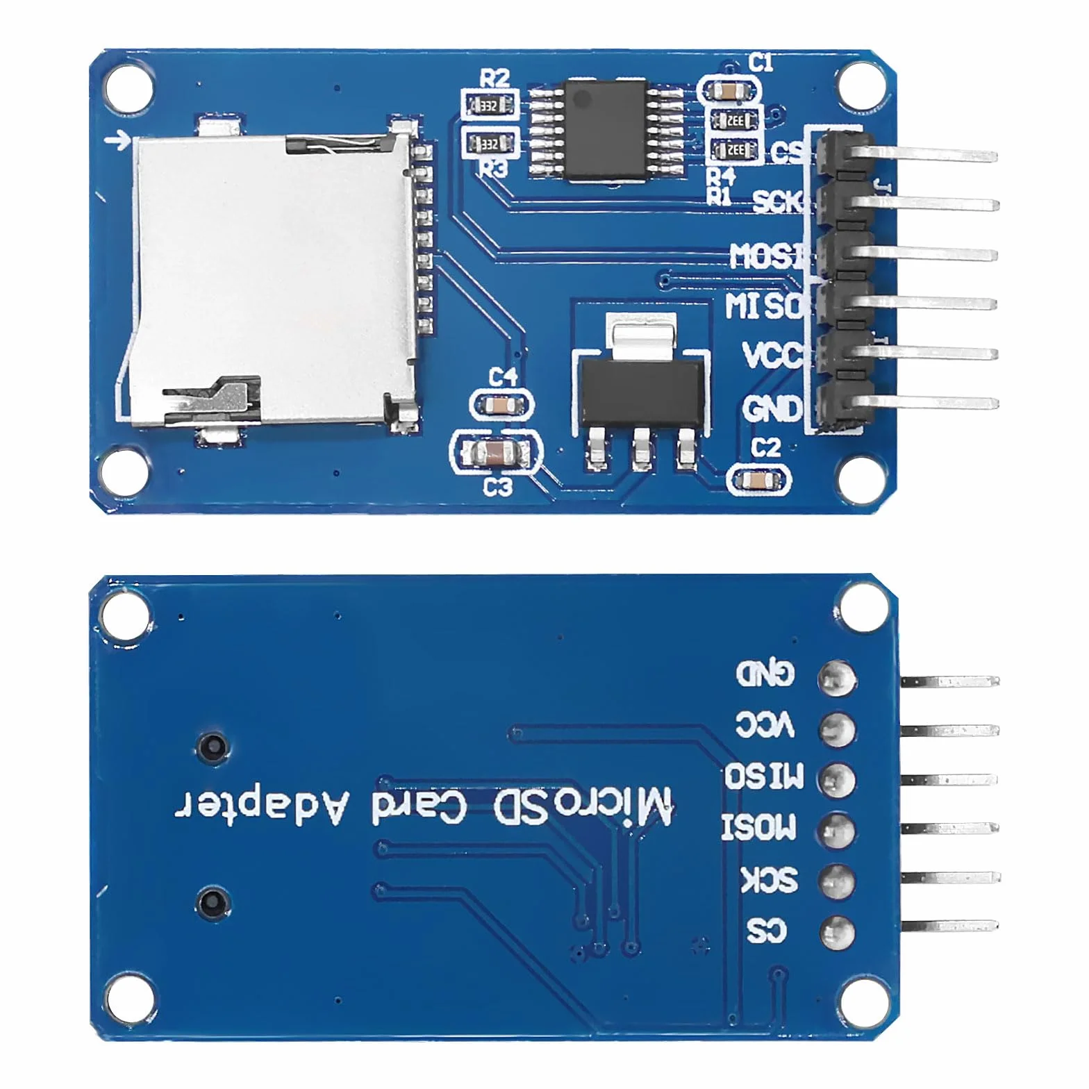 Module de carte Micro SD TF Lecteur SPI pour Arduino (6 pièces)