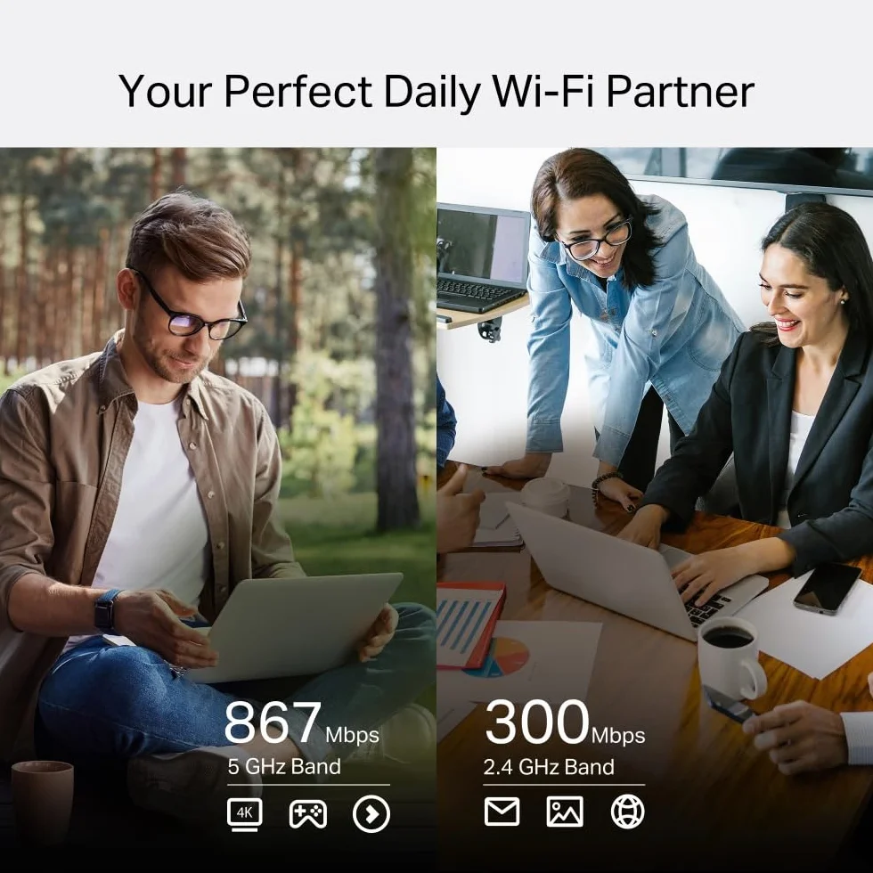 TP-Link M7750 Routeur 4G+ LTE Cat12 Portable, WiFi AC1200 Double Bande, jusqu'à 600 Mbps