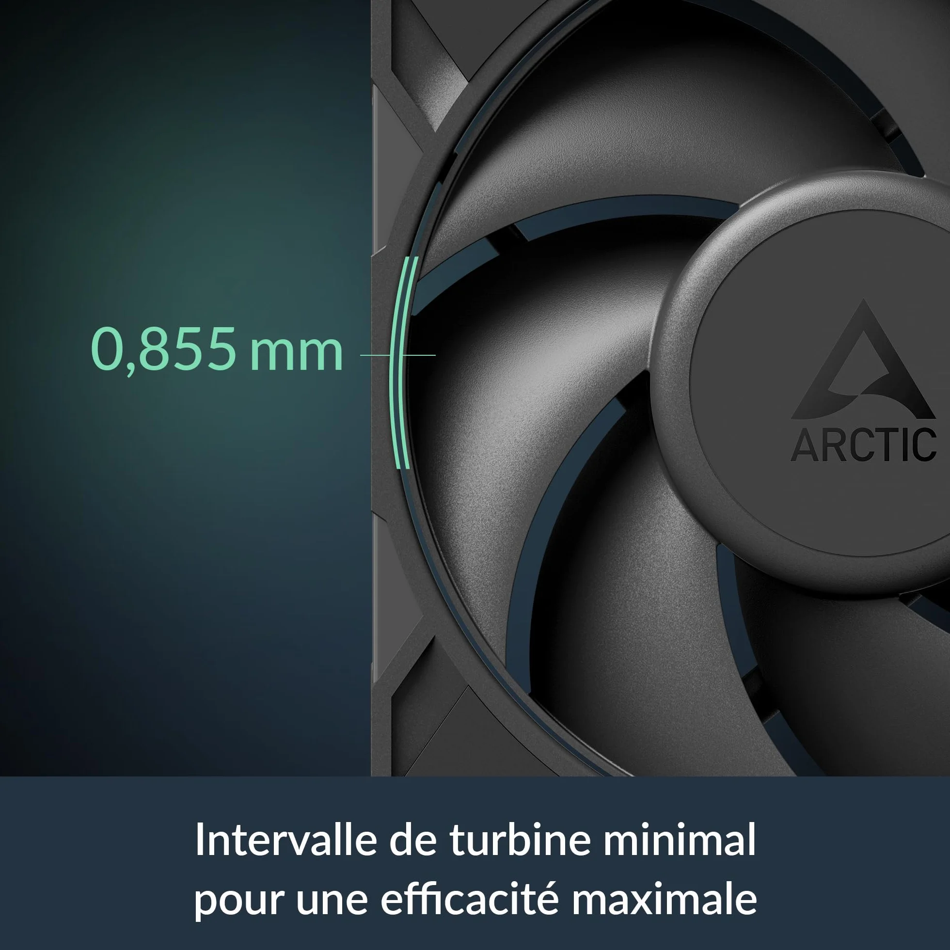 ARCTIC P12 Pro Ventilateur PWM 120 mm 600-3000 rpm 0 rpm <5% PWM Palier à Douille Hydrodynamique 4 Broches Noir