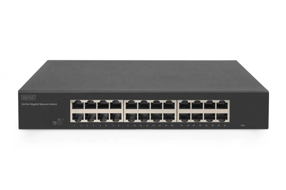 Digitus 24-Port Gigabit Switch, 19 Zoll, Unmanaged (dN-80113-2)