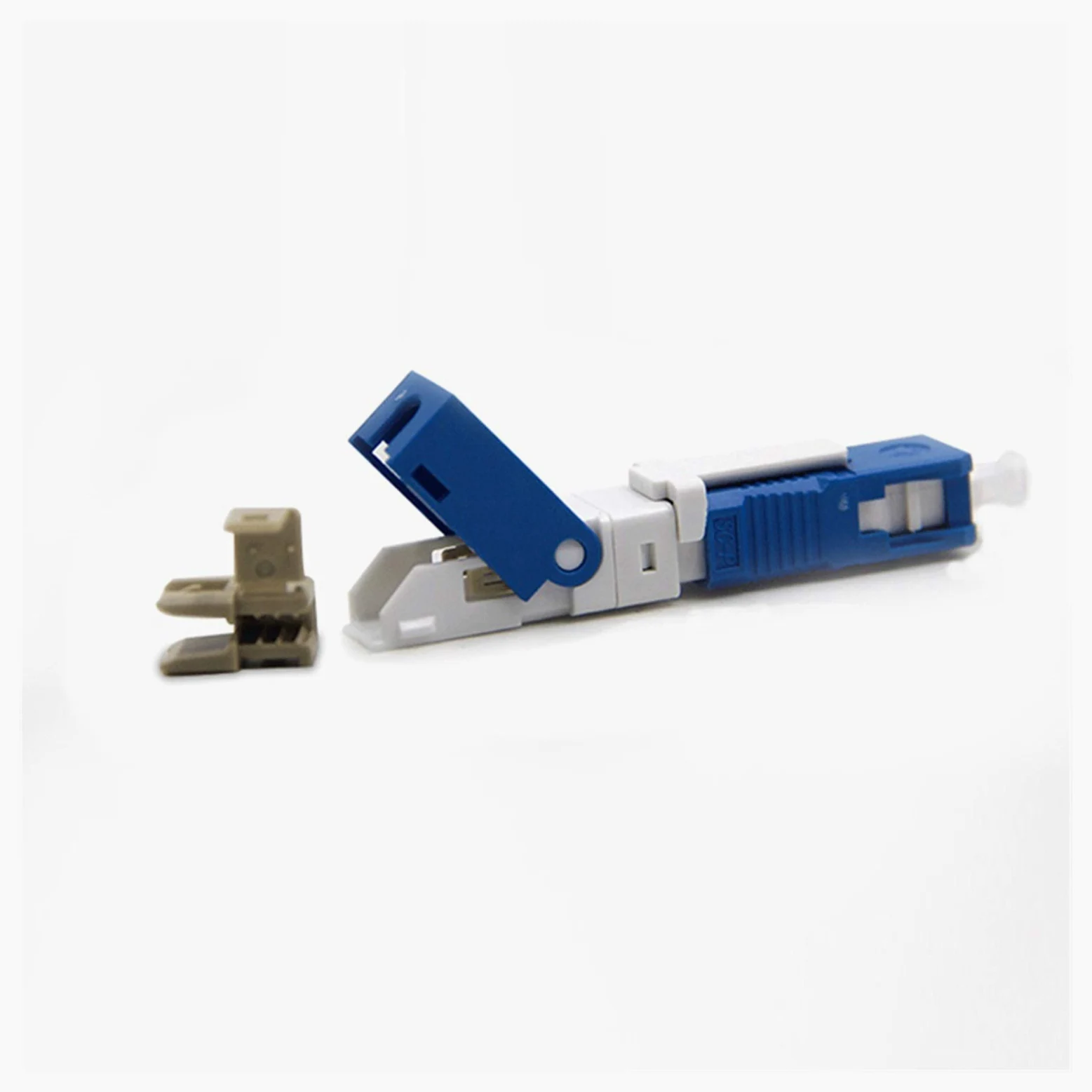 Adaptateur à Fibre Optique 50pcs KPYSC250P-CE FTTH SC Connecteur à Fibre Optique Optique SC PC FTTH Connecteur de Fibre Optique SC connecteur SC