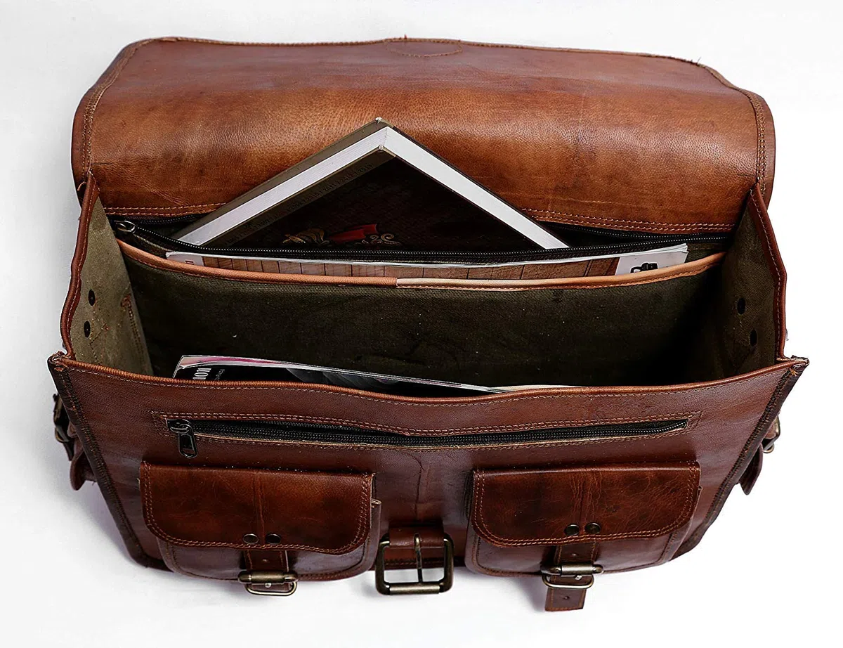 sac à bandoulière en cuir, porte-documents, épaule, bureau, valises, cartables pour hommes et femmes