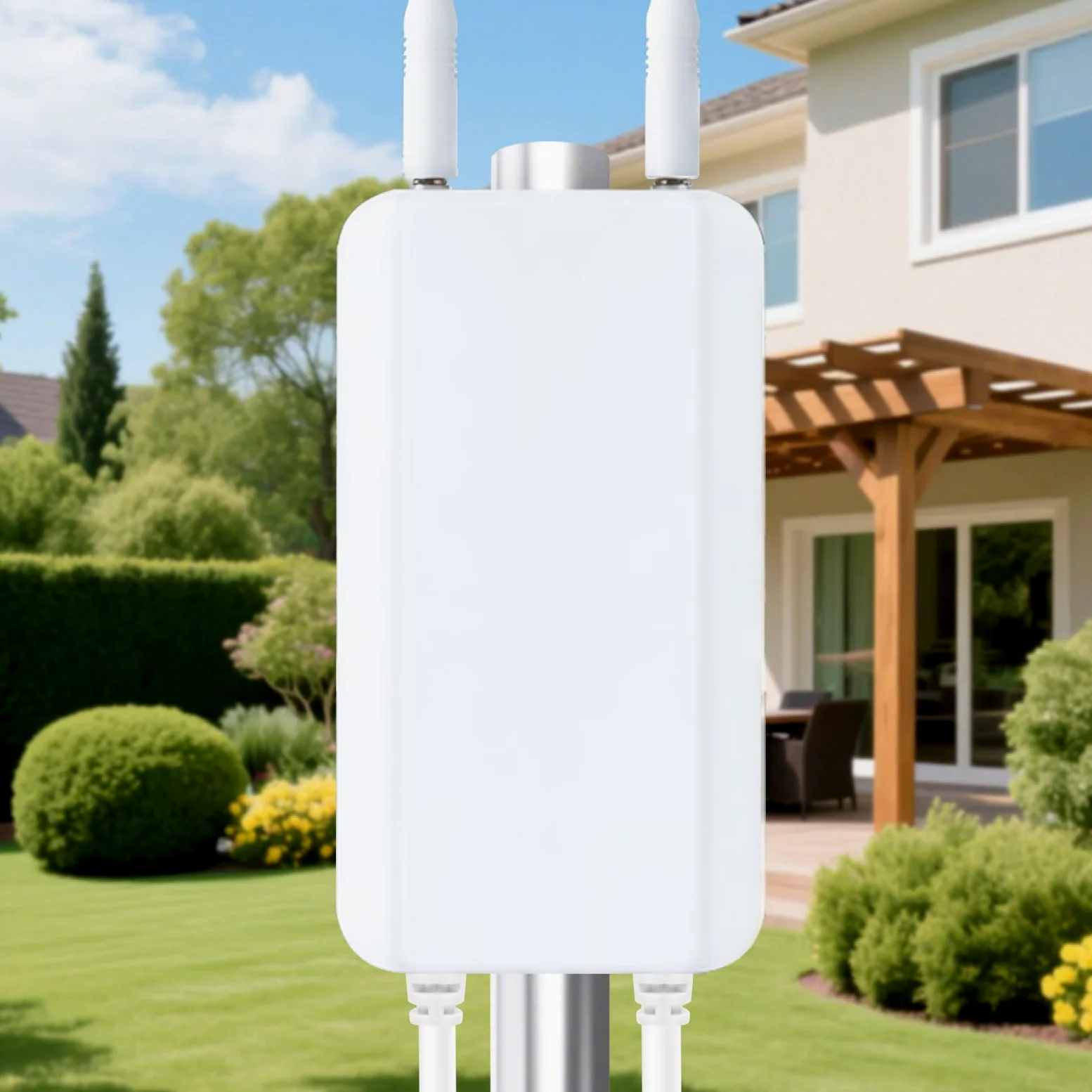 AX3000 Amplificateur WiFi extérieur WiFi 6 Gigabit PoE Point d'accès 3000 | Quad-Core IPQ5018, IP65 résistant aux intempéries, protection contre la foudre 6 KV de -30 °C à 55 °C, double bande 3047 Mbps