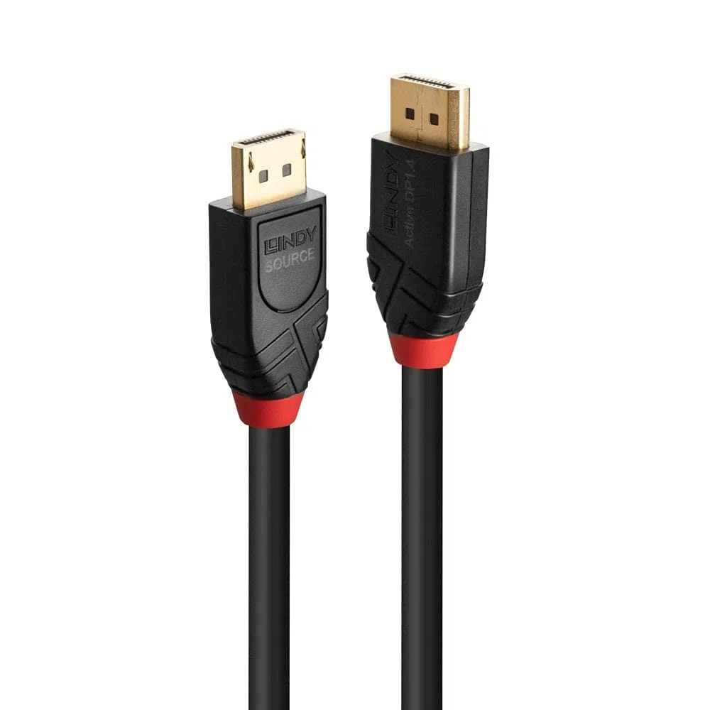LINDY Câble DisplayPort 1.4 Actif, 10m