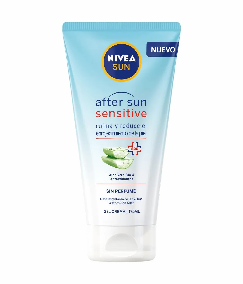 NIVEA SUN After Sun Sensitive Gel-Crema 175 ml crema calmante aloe vera hidratante piel sensible