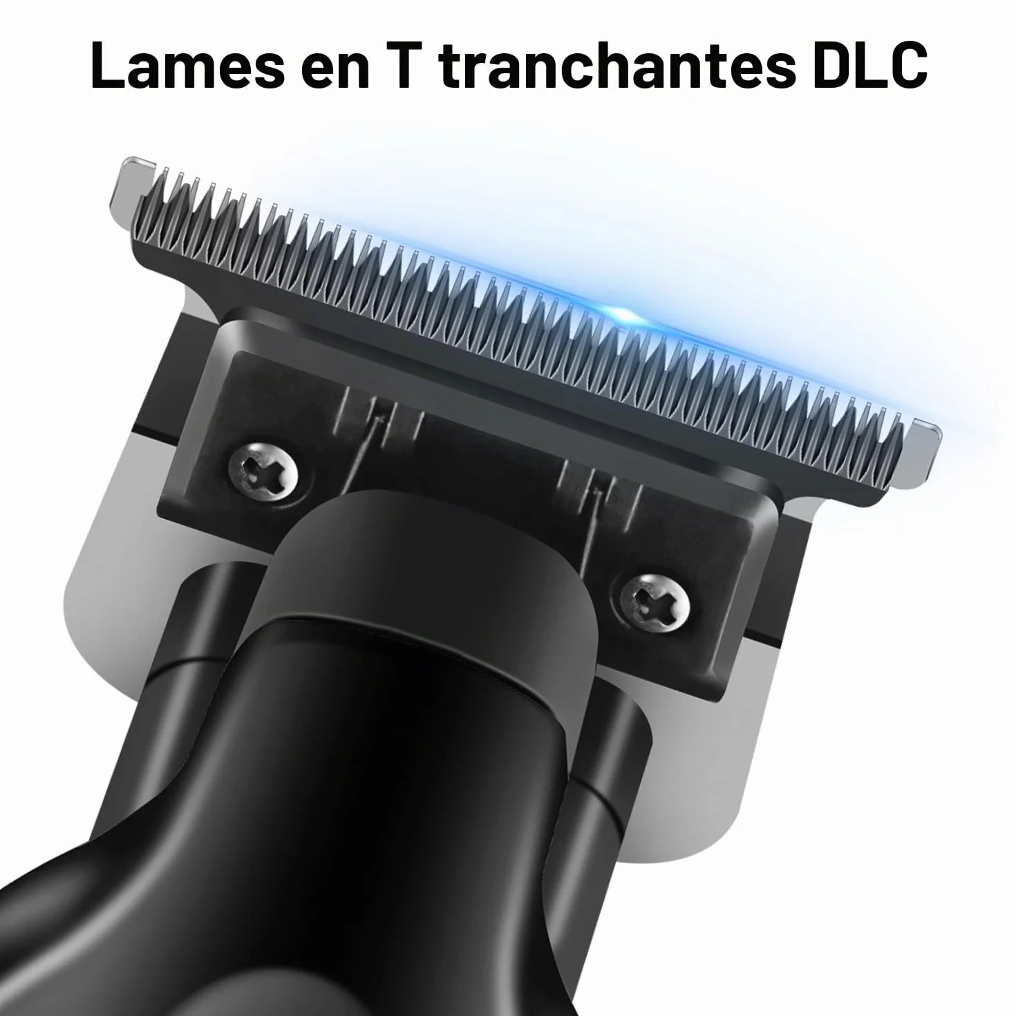 KEMEI 2299 Professionnelle Sans Fil Tondeuse Cheveux Hommes, Tondeuse Barbe Homme électrique, Tondeuse à Lame en T Zéro écartement Pour Homme