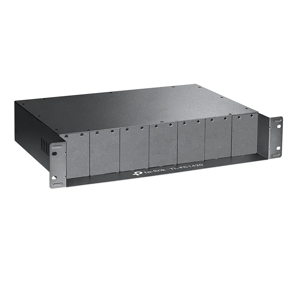 TP-Link TL-FC1420 | Compatible avec Les convertisseurs de média TP-Link FC Series | Châssis monté en Rack 14 Voies | Alimentation redondante en Option | remplaçable à Chaud | 2 Ventilateurs pour la