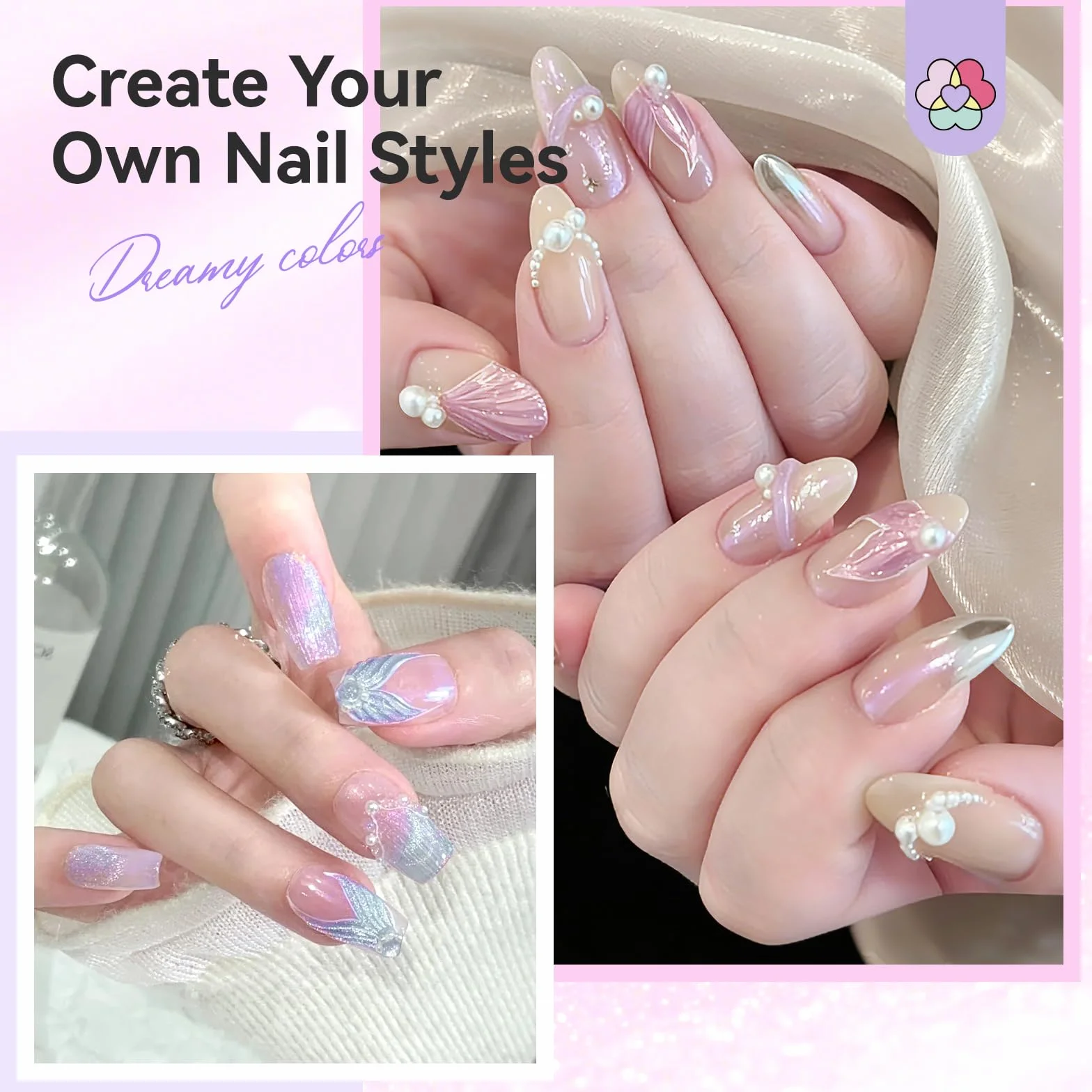 SAVILAND Gel 3D Nail Art 6 Couleurs Vernis UV Ensemble pour Ongles Sculpture Manucure DIY