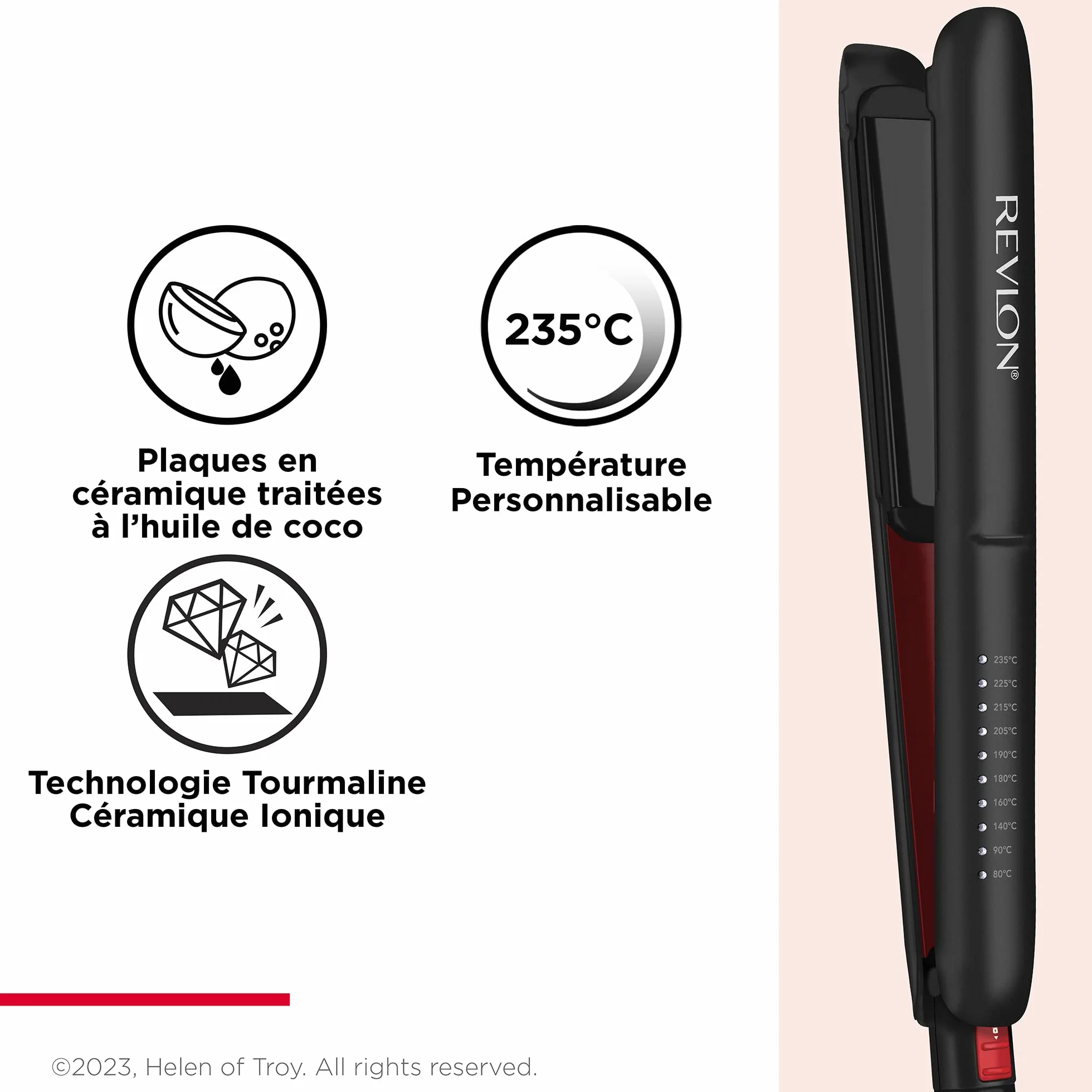 Revlon SmoothStay Lisseur 25mm infusé à l’huile de coco RVST2211P