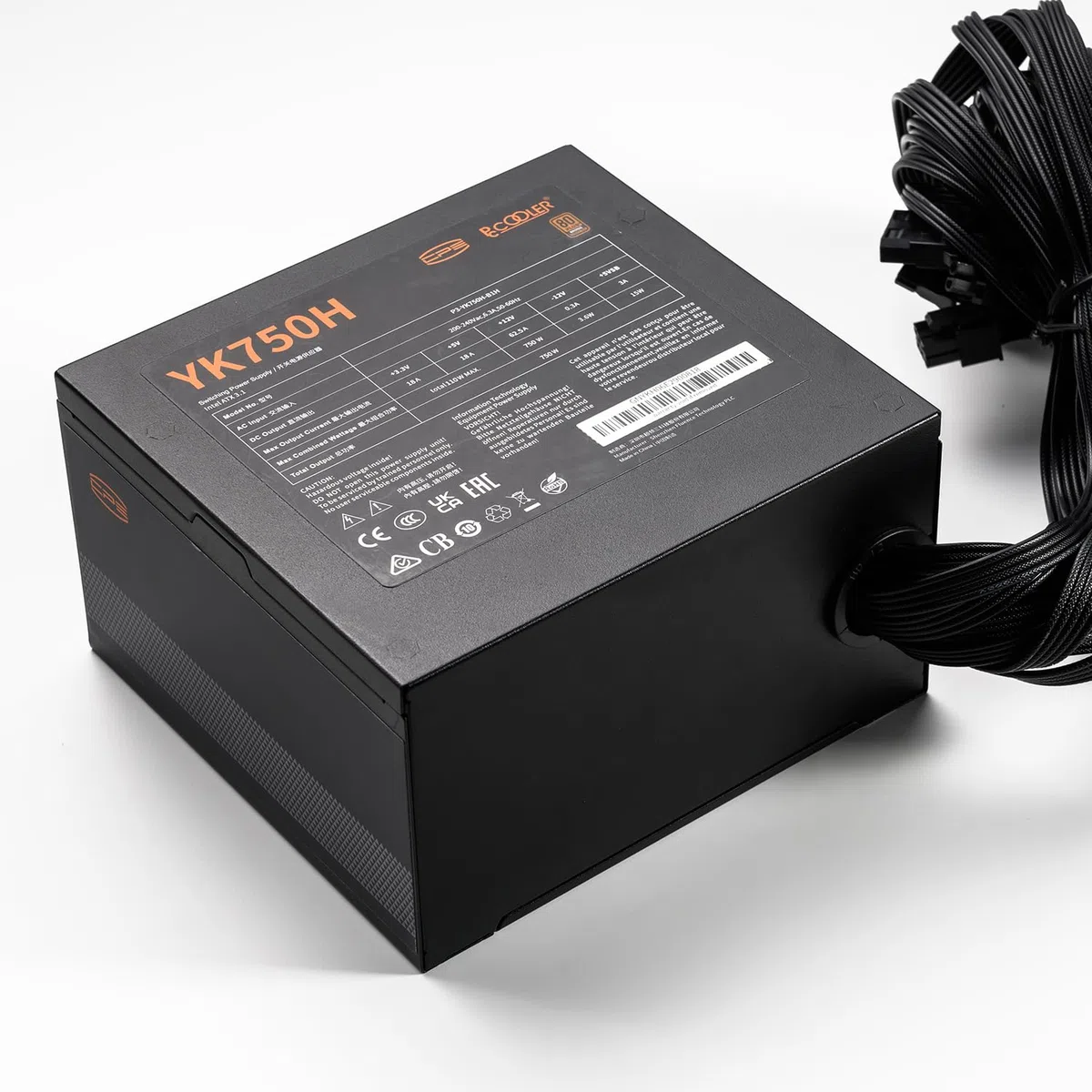 CPS PCCOOLER YK750H Alimentation 750W ATX 3.1 PCIE 5.1