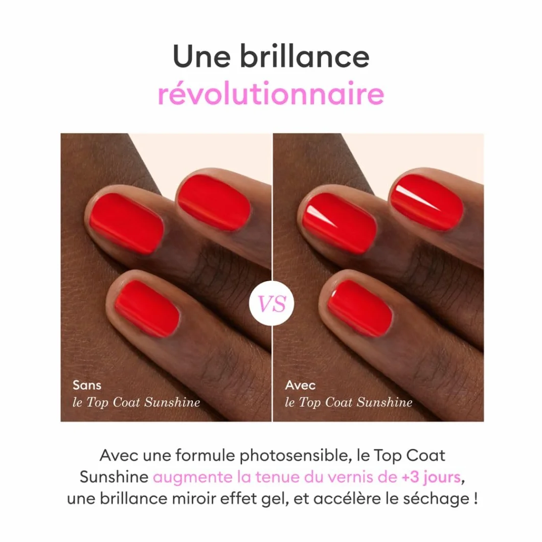Manucurist Top Coat Sunshine Green Vernis à Ongles Vegan 9-Free 15ml