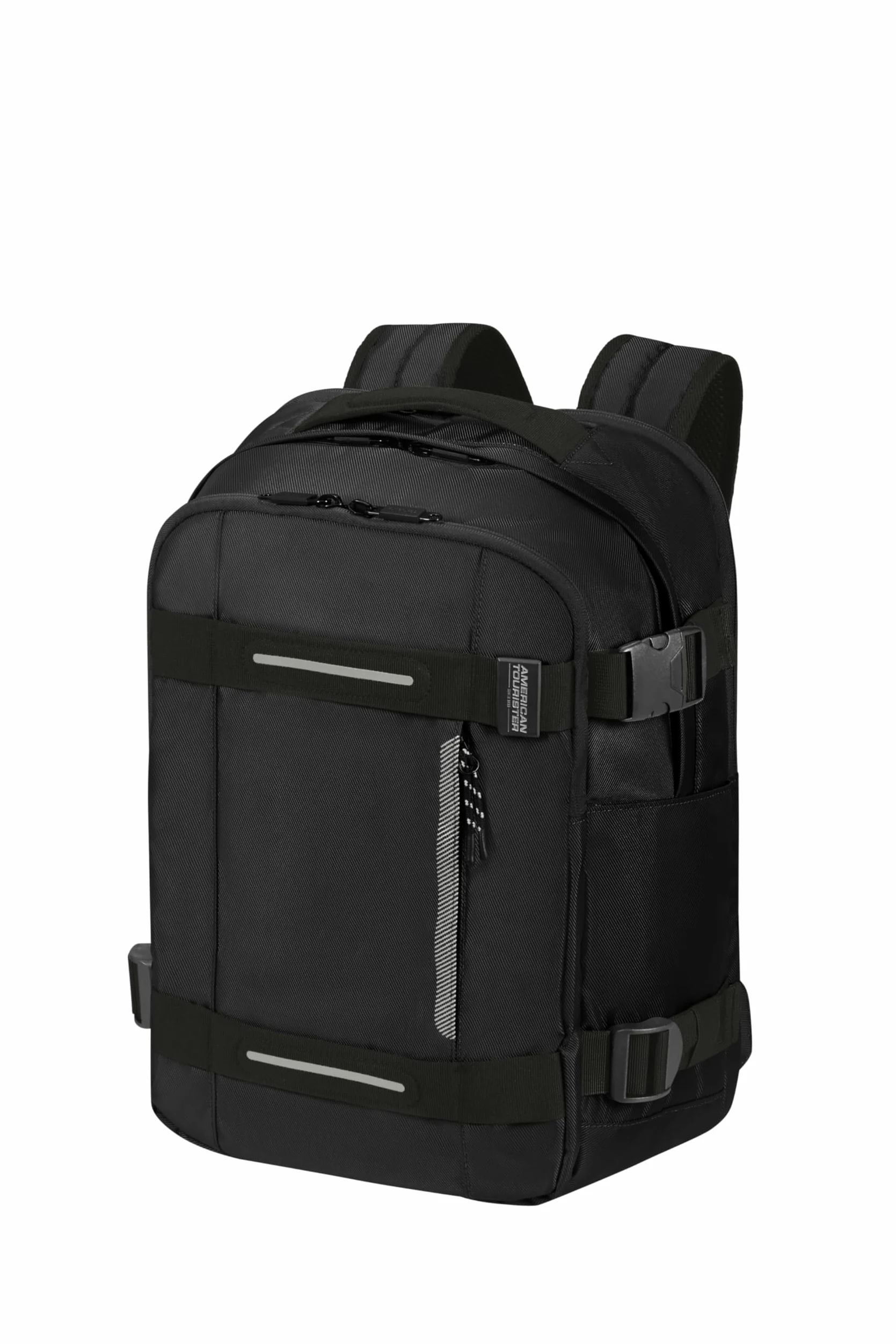 American Tourister Urban Track - Sac à Dos Ordinateur 15.6" – 45 cm, 29 L - 3 grands compartiments - Grande capacité - Ergonomique - Compartiment ordinateur rembourré - Noir (Asphalt Black)
