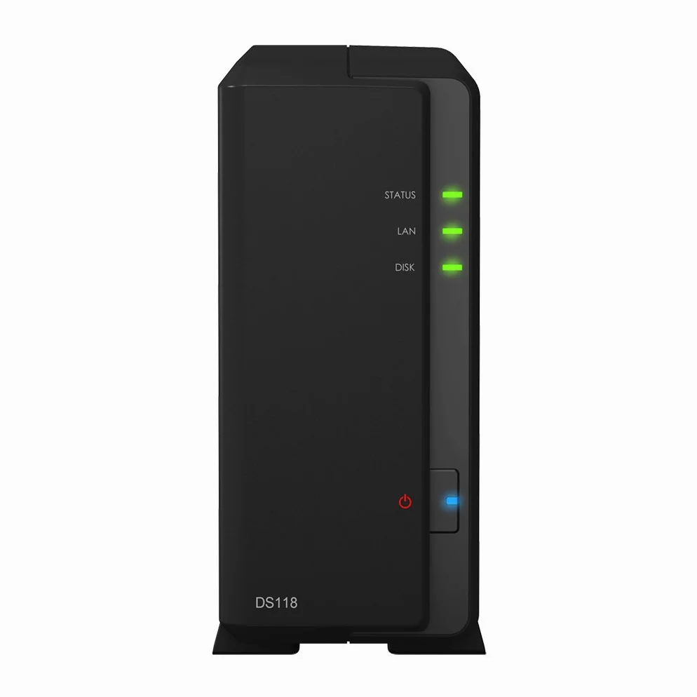 Synology DiskStation DS118 Serveur de Stockage NAS Compact Ethernet/LAN Noir RTD1296